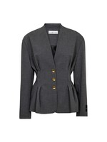 Haute L'amitie Haute l'amitie, Enna Waist Pleat Blazer, Antracit, Size: