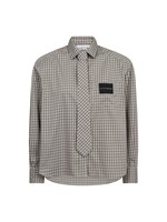 Haute L'amitie Haute l'amitié, Chess Tie Shirt, Beige, Size: