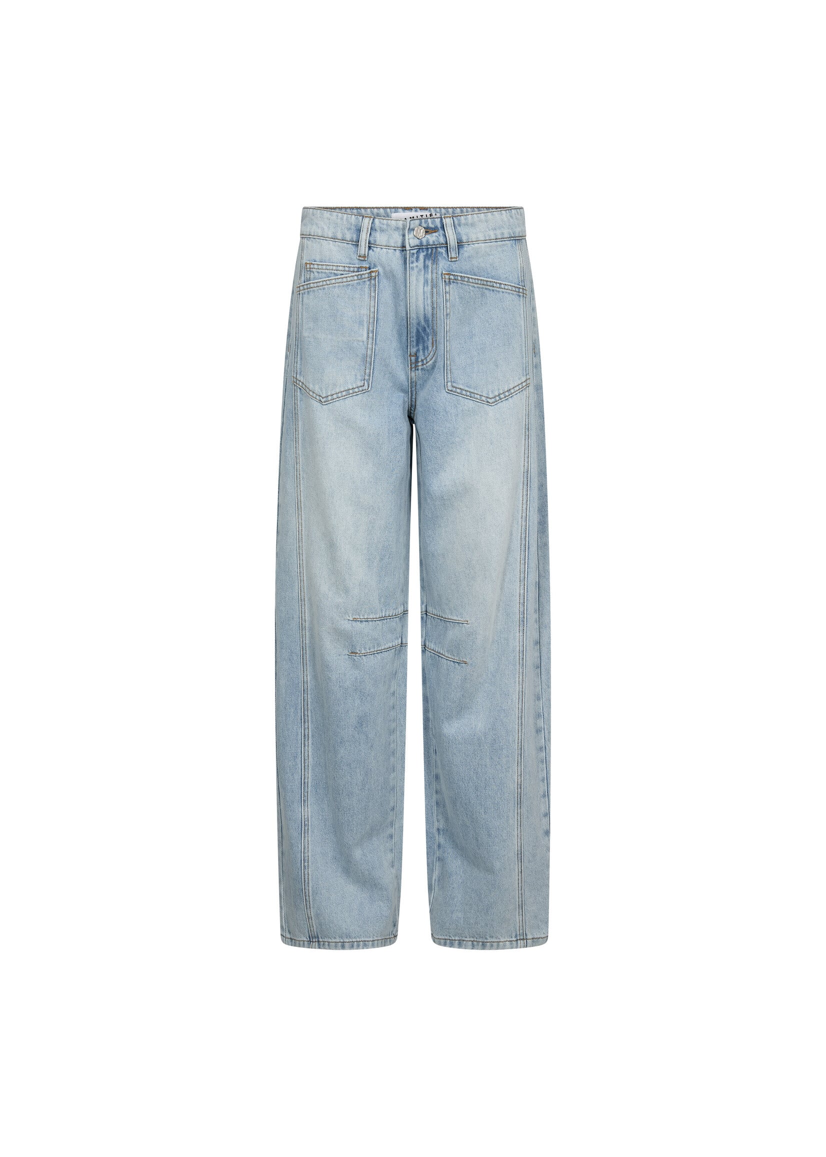 Haute L'amitie Haute l'amitié, Barrel Front Pocket Tall Jeans, Bleached denim, Size: