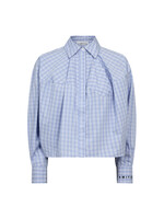 Haute L'amitie Haute l'amitie, Sophie Check Shirt, Pale blue, Size: