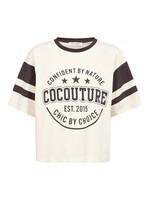 Co Couture Co'Couture, ConfidentCC Box Tee, Chocolate plum, Size: