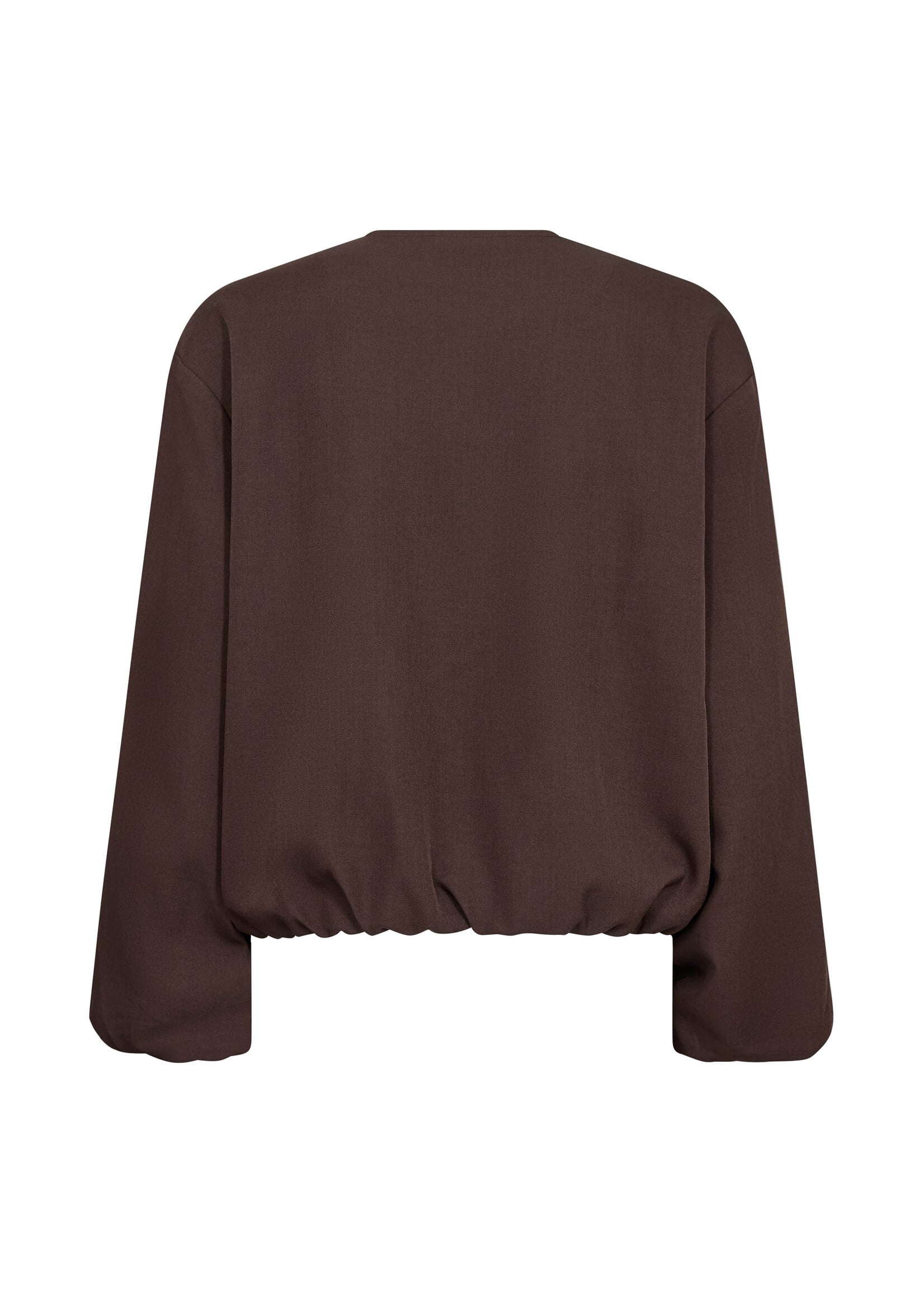 Co Couture Co'Couture, LunaCC Balloon Zip Jacket, Dark brown, Size: