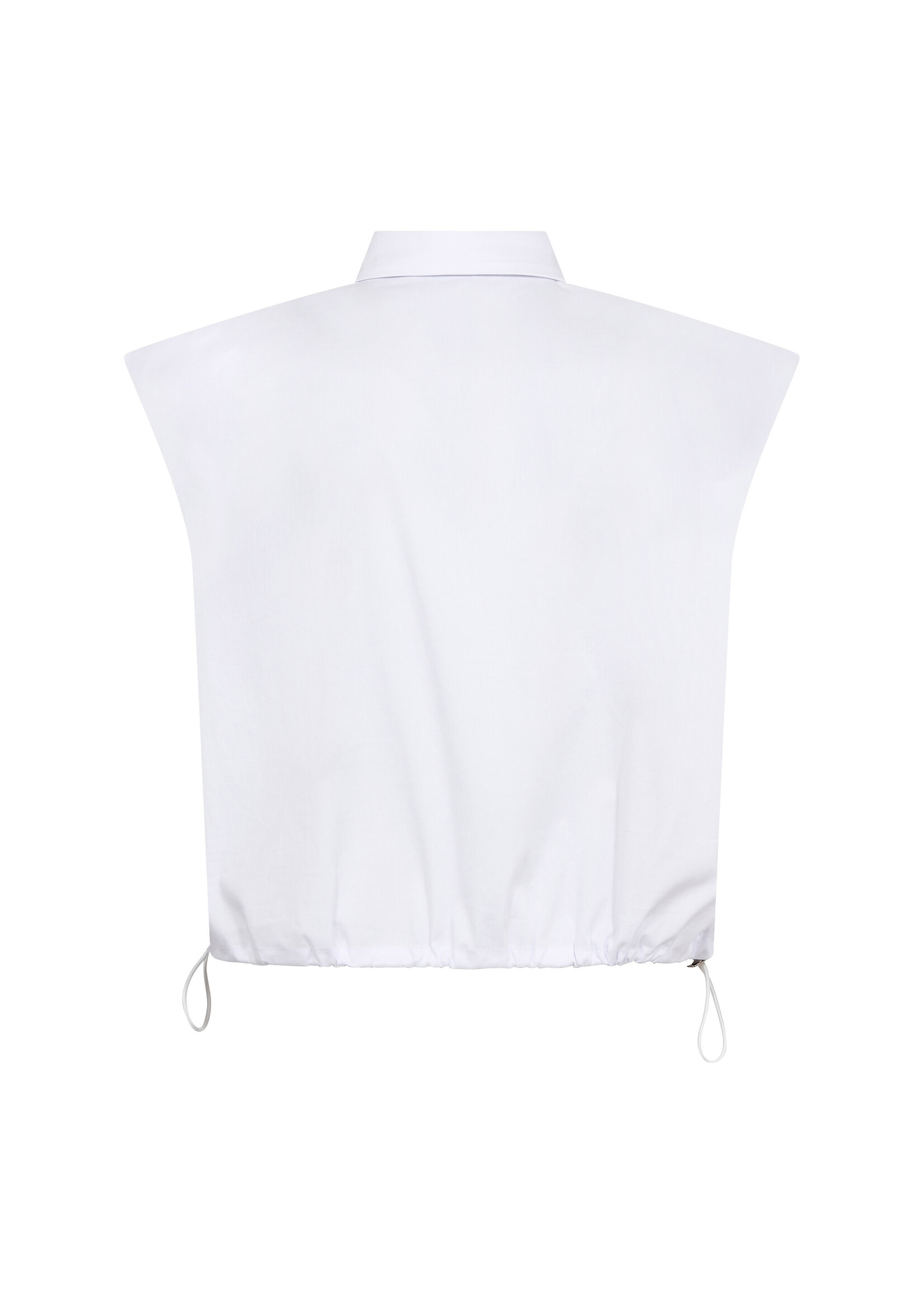 Co Couture Co'Couture, ElaraCC Pleat SS Shirt, White, size: