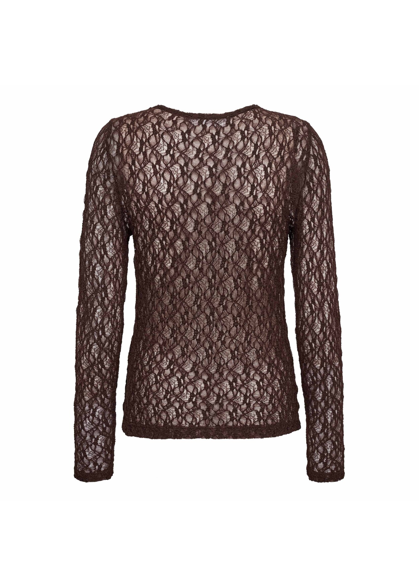 Co Couture Co'couture, BarnaCC O-Neck Blouse, Dark brown, Size: