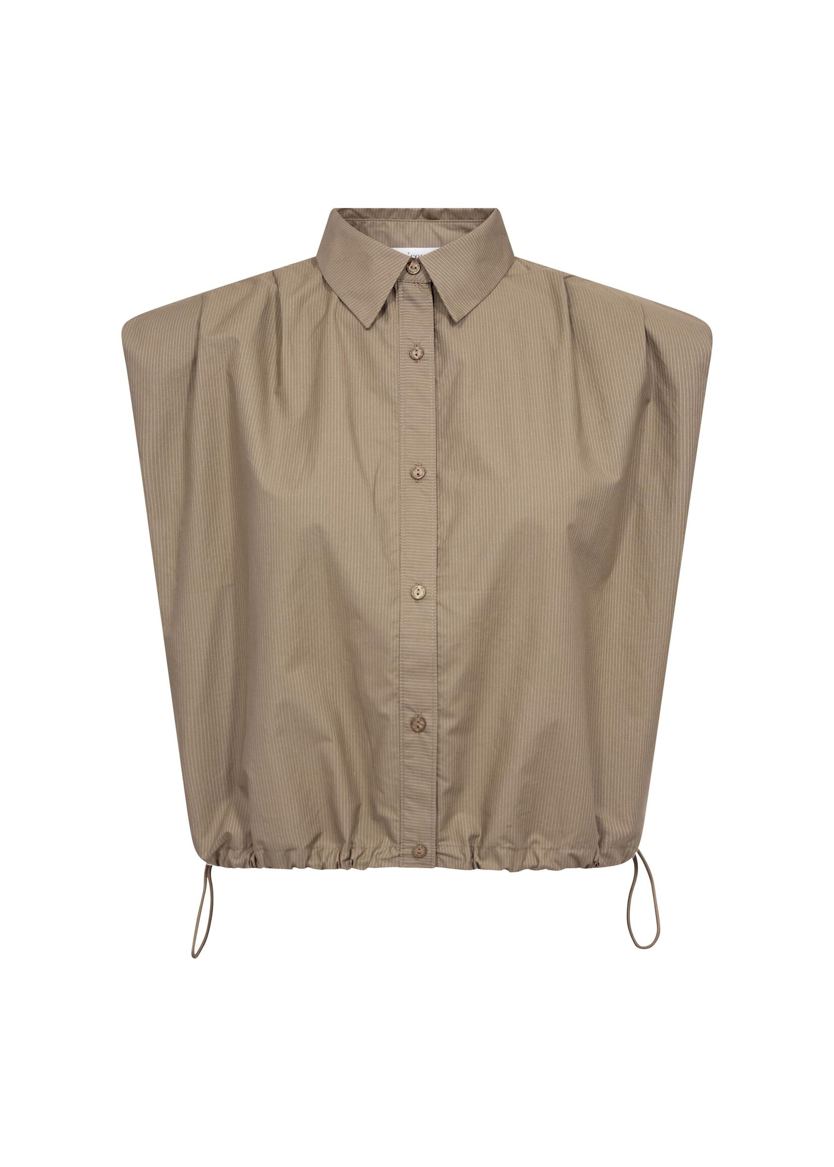 Co Couture Co'couture, OpheliaCC Pleat SS Shirt, Mink, size: