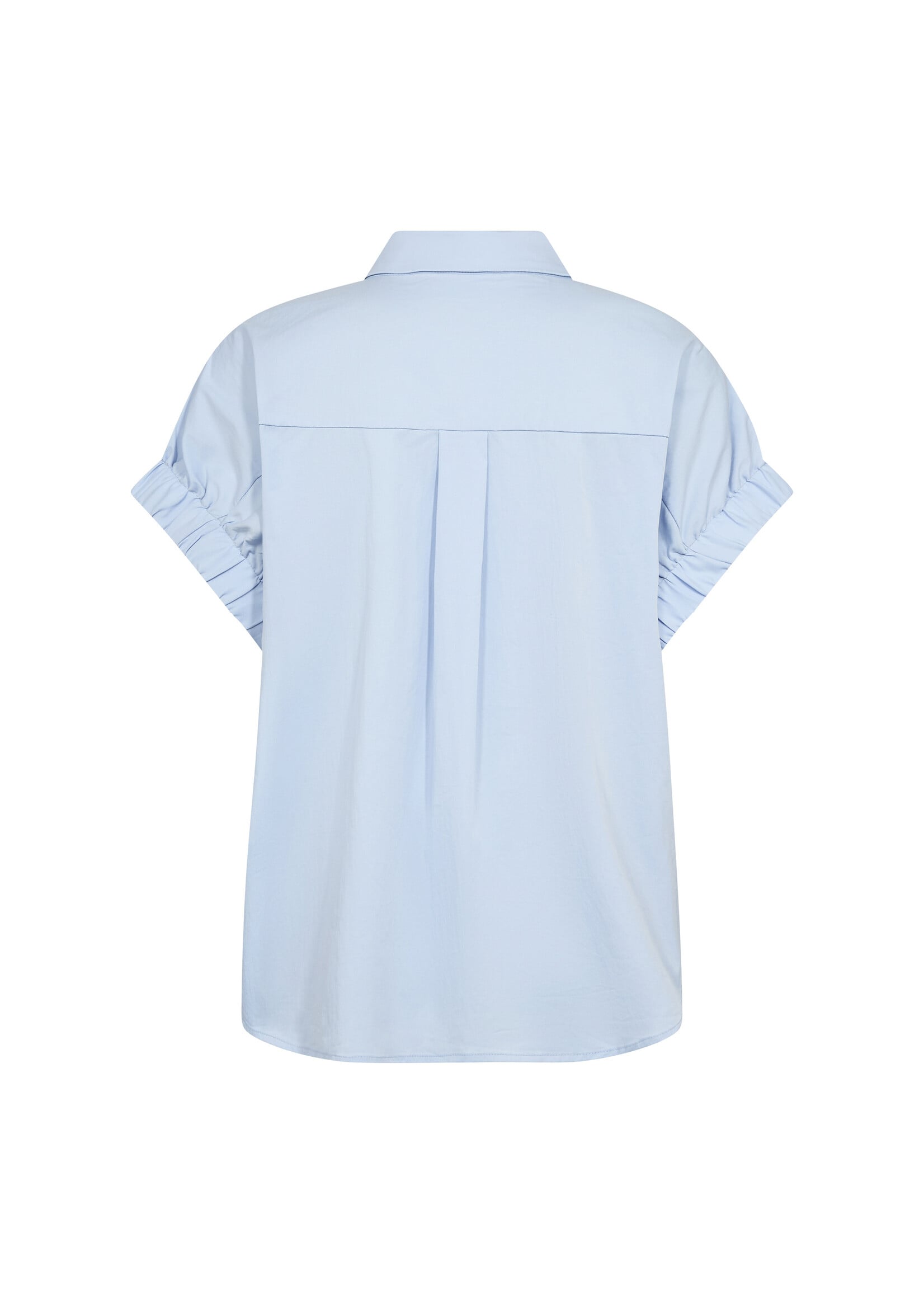 Co Couture Co'Couture, PoppyCC Elastic Cuff SS Shirt, Pale blue, Size: