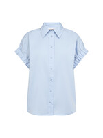 Co Couture Co'Couture, PoppyCC Elastic Cuff SS Shirt, Pale blue, Size: