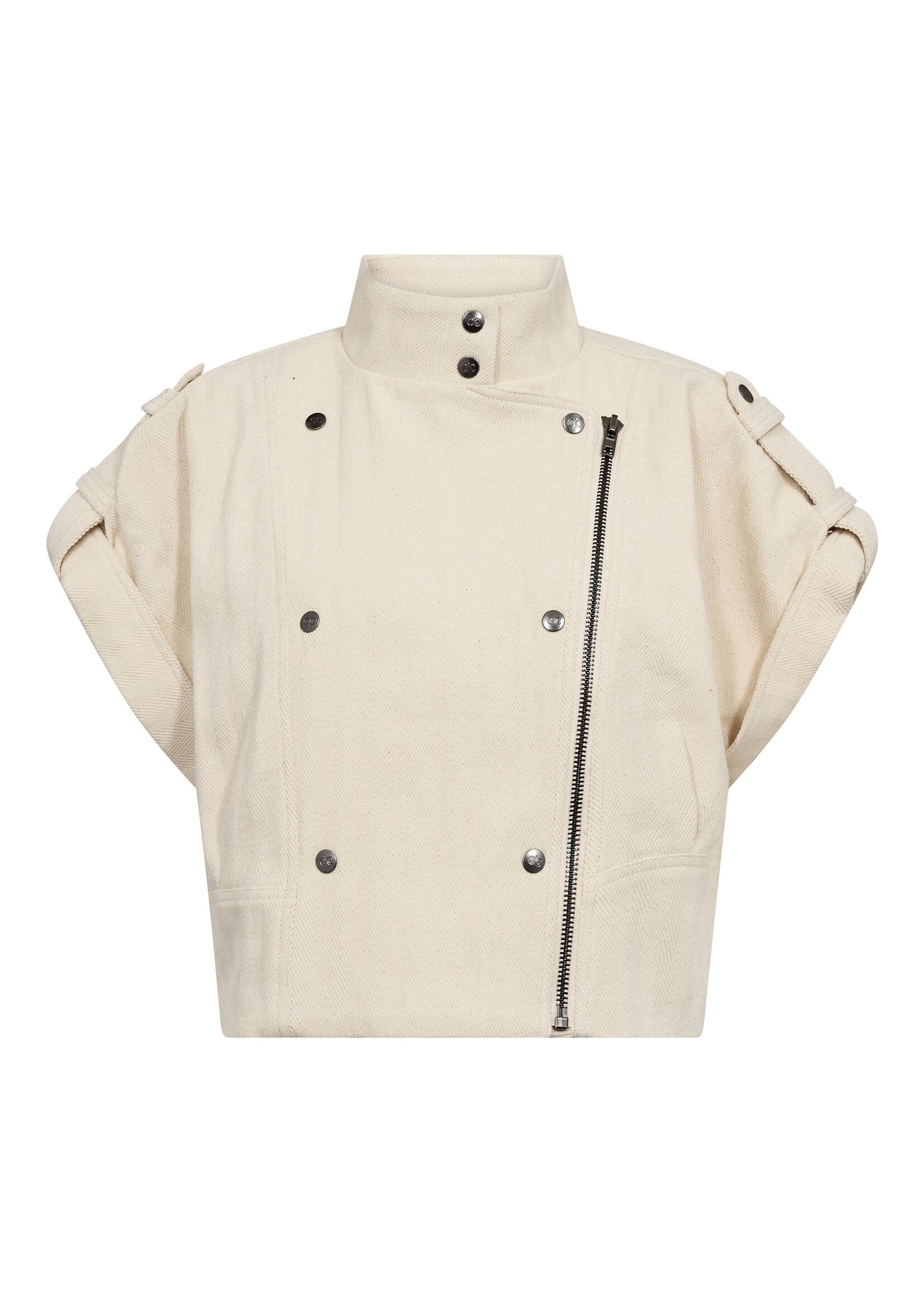 Co Couture Co'couture, CalinCC Vest, Creme, Size: