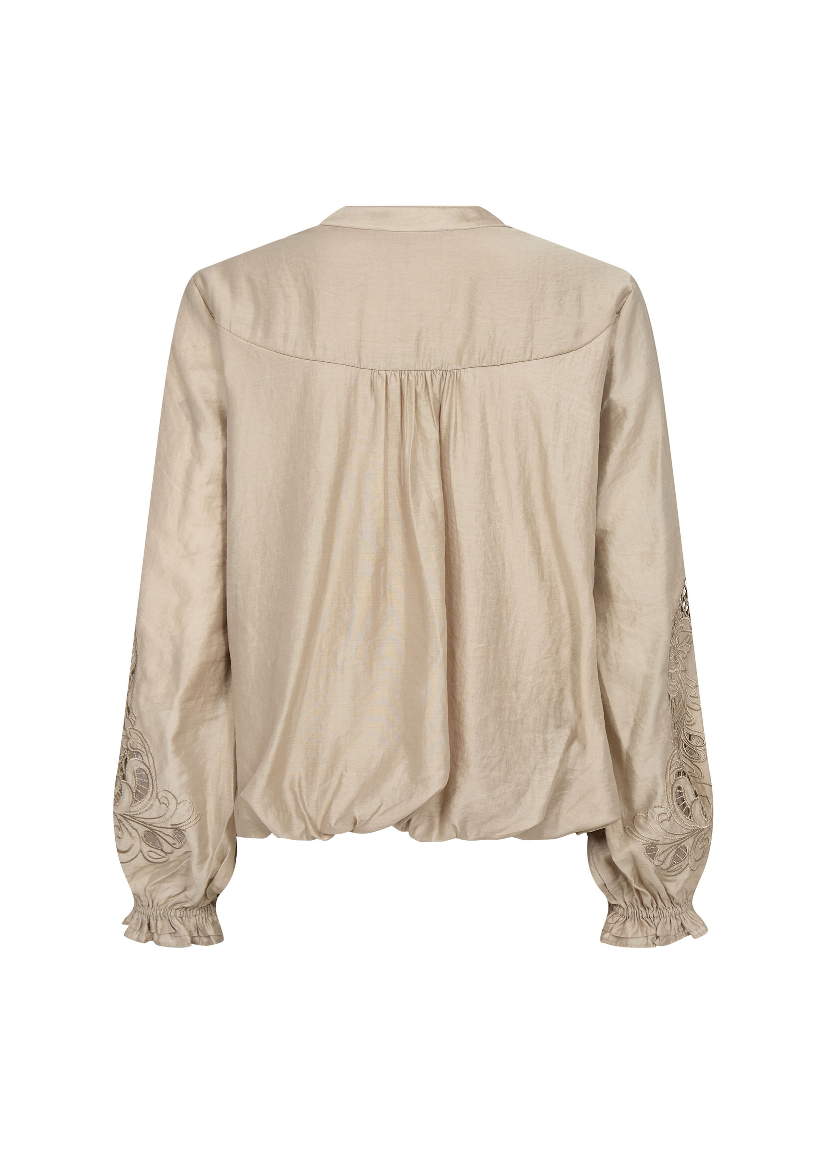 Co Couture Co'couture, DelinCC Balloon Emb Shirt, Mink, size: