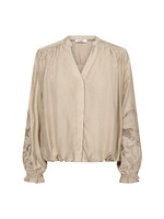 Co Couture Co'couture, DelinCC Balloon Emb Shirt, Mink, size:
