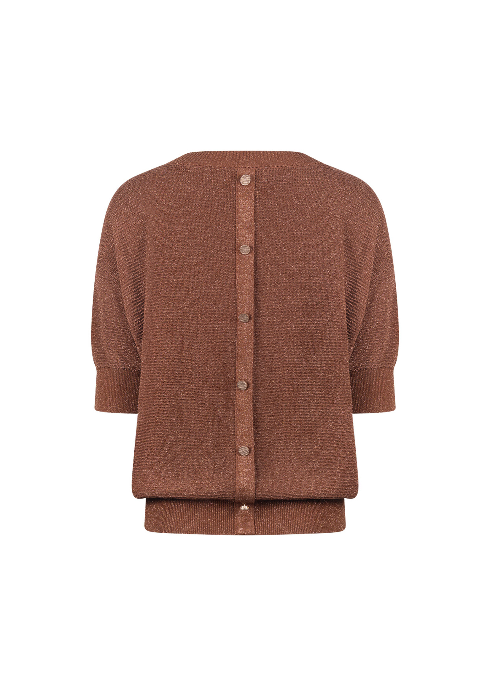 Nukus Nukus, Kinty Top Lurex, Espresso, Size: