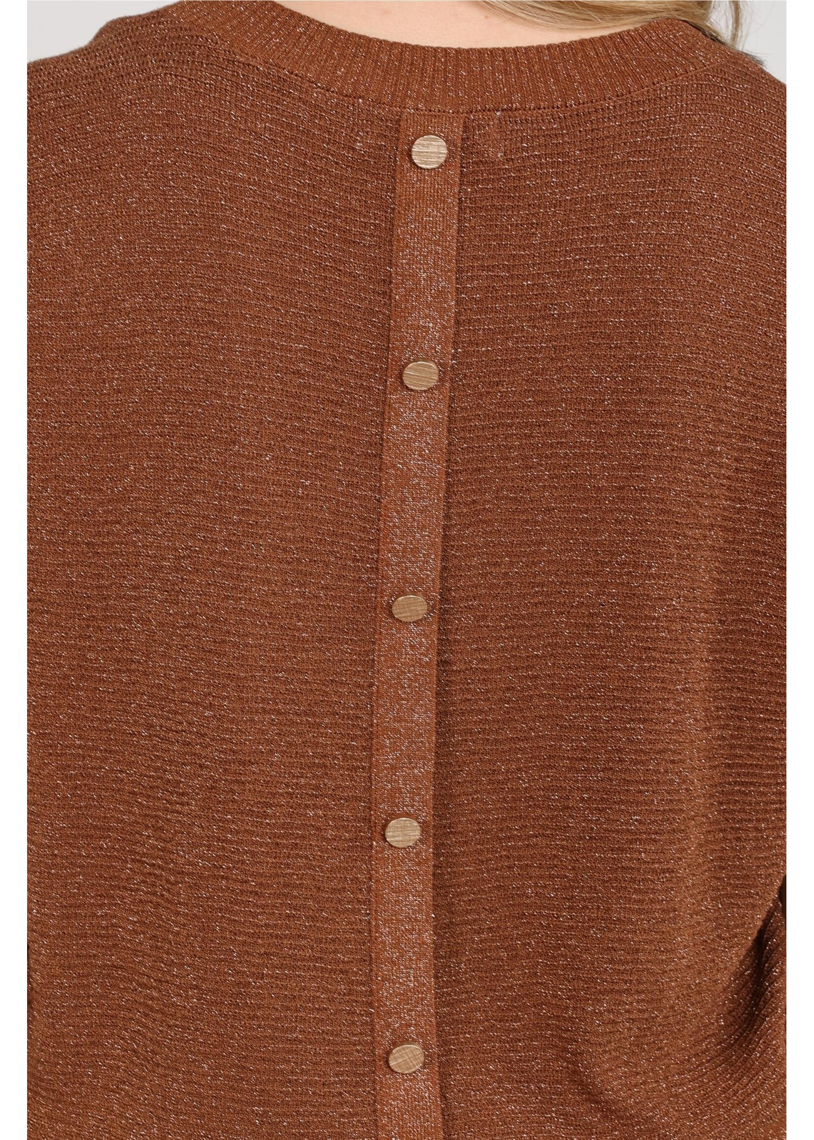 Nukus Nukus, Kinty Top Lurex, Espresso, Size: