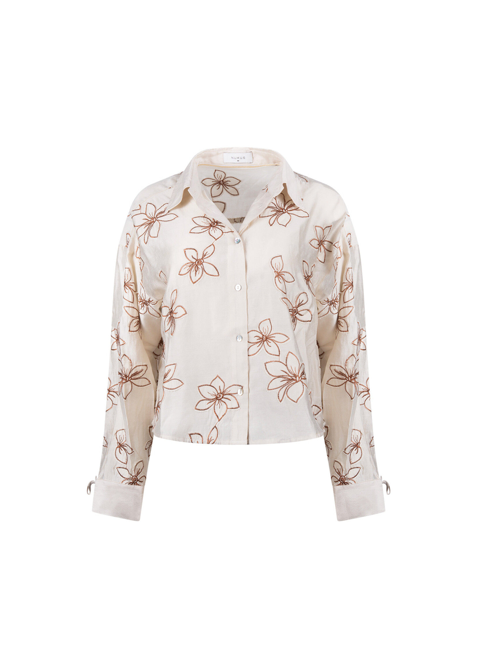 Nukus Nukus, Bailey Blouse Flower, Sand, Size: