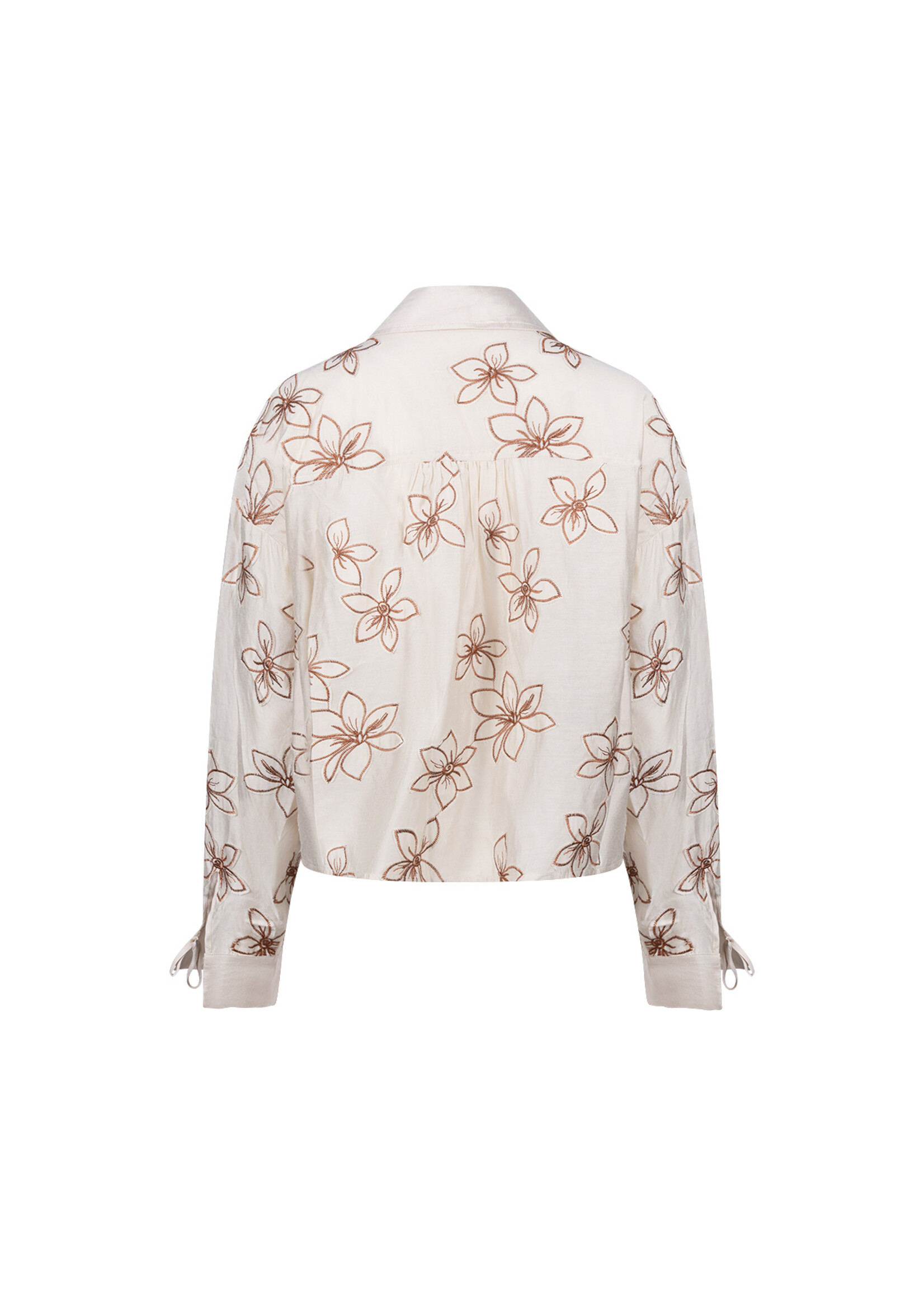 Nukus Nukus, Bailey Blouse Flower, Sand, Size: