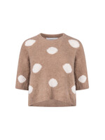 Nukus Nukus, Lara Pullover Dots , Taupe, Size: