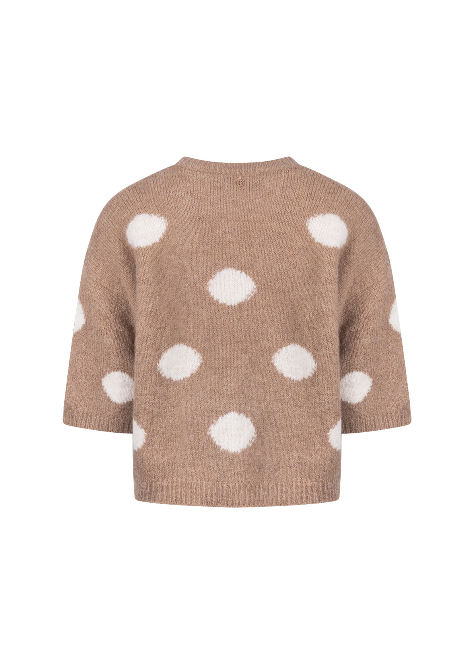 Nukus Nukus, Lara Pullover Dots , Taupe, Size: