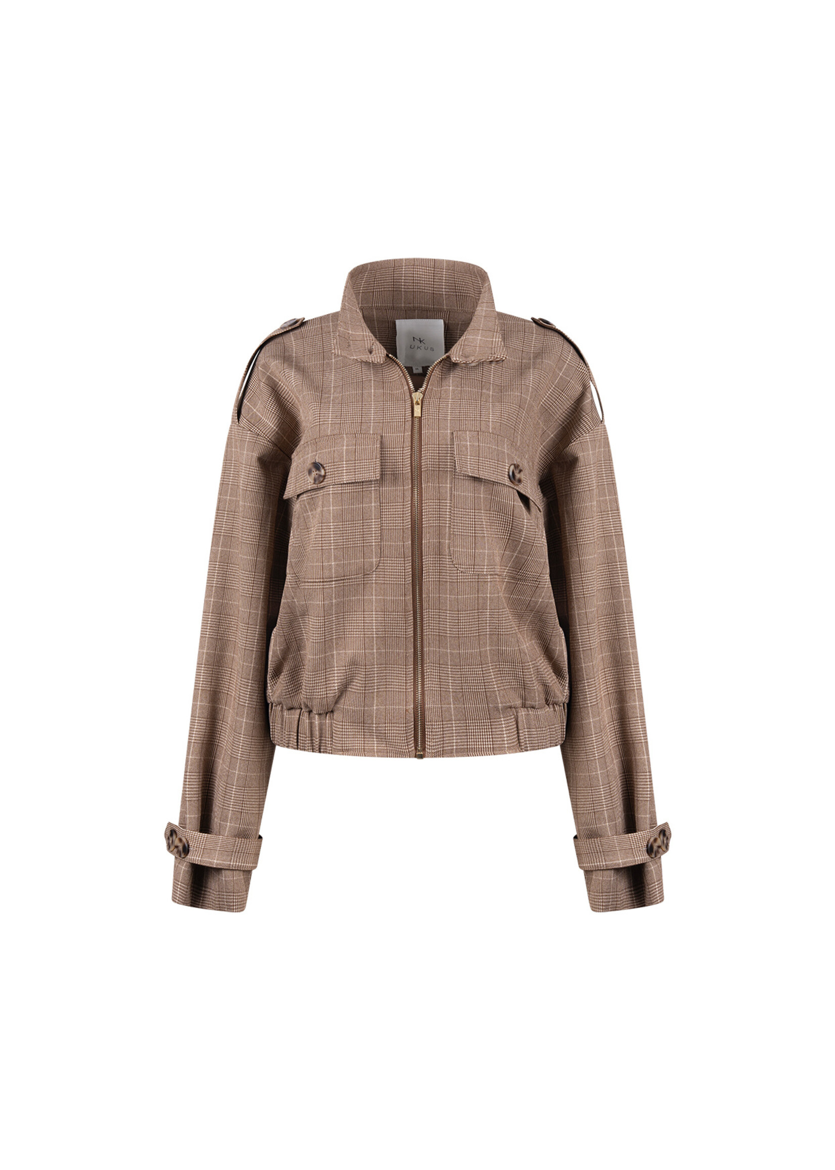 Nukus Nukus, Hope Jacket Check, Toffee, Size:
