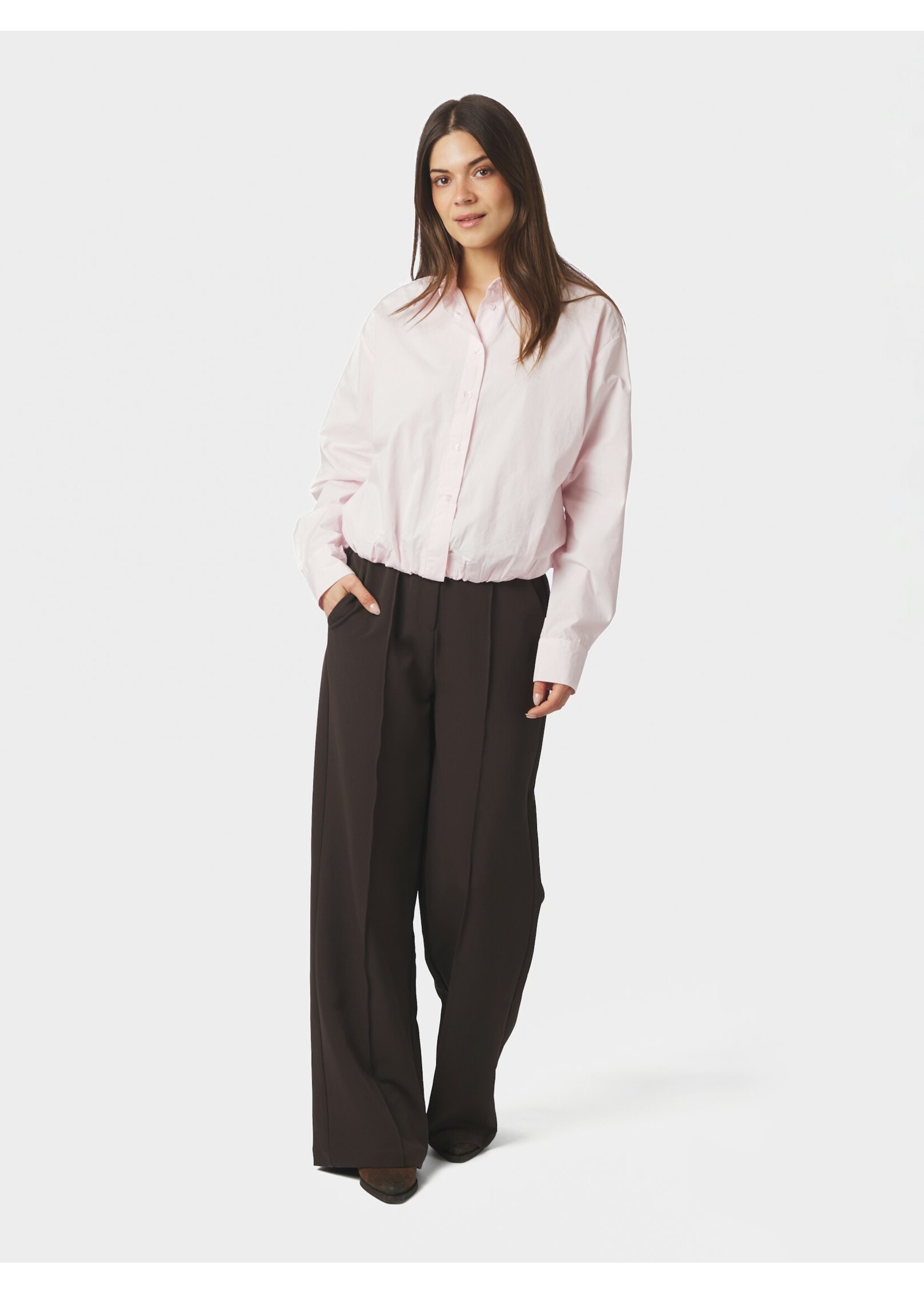 Neo Noir Neo Noir, Emmana C Poplin Shirt, Light pink, Size: