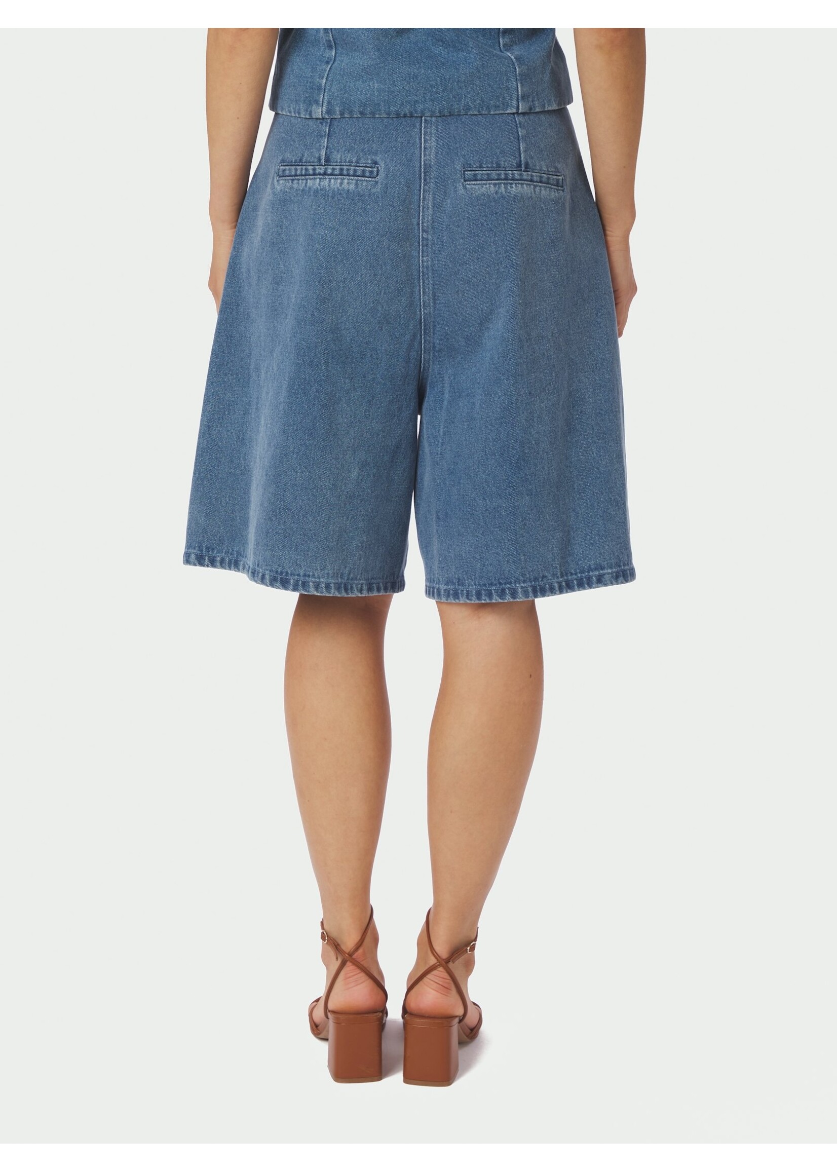 Neo Noir Neo Noir, Rosel Denim Shorts Production, Blue, Size: