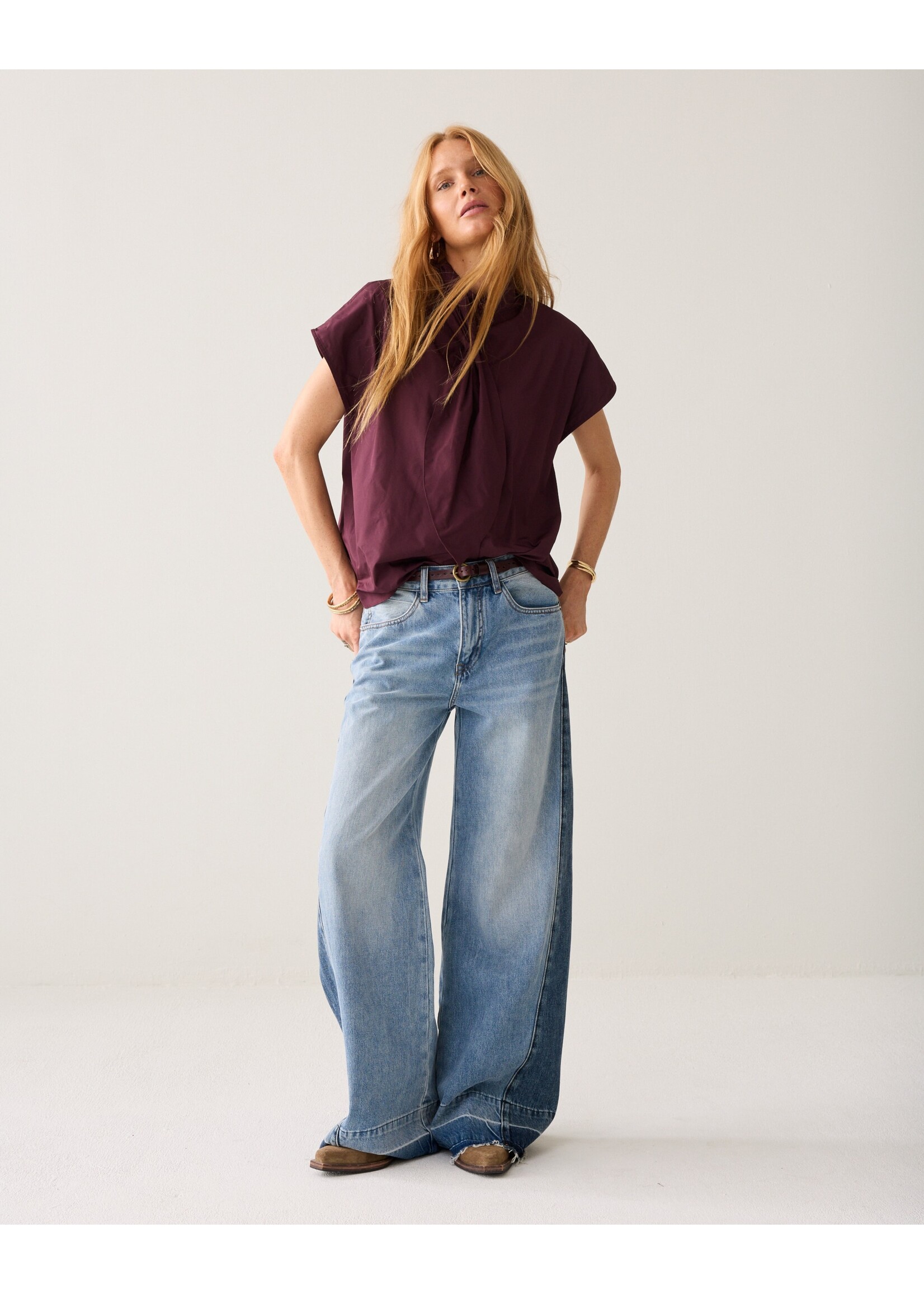 Summum Summum, Top Taft light, Dark Burgundy, size: