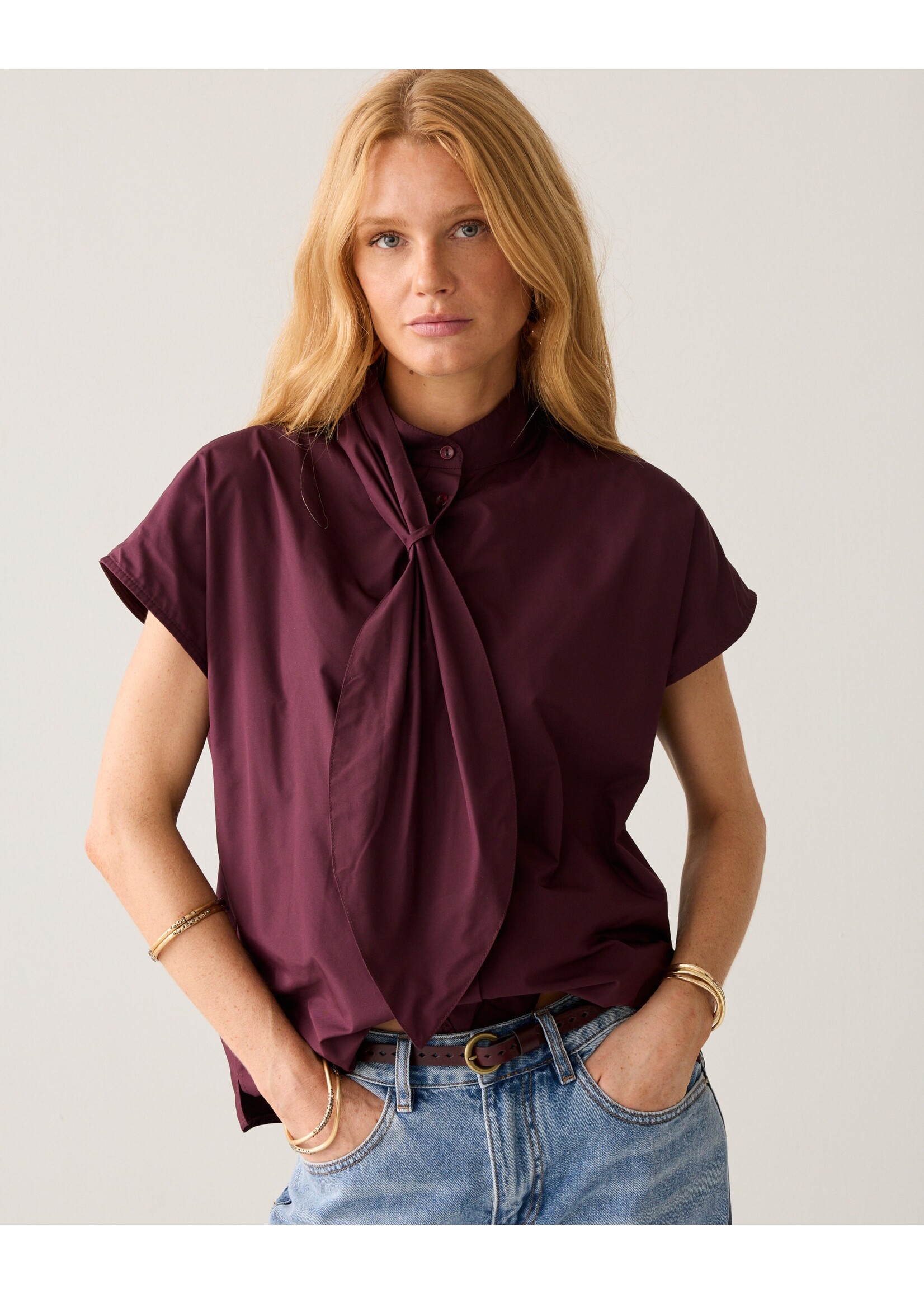 Summum Summum, Top Taft light, Dark Burgundy, size: