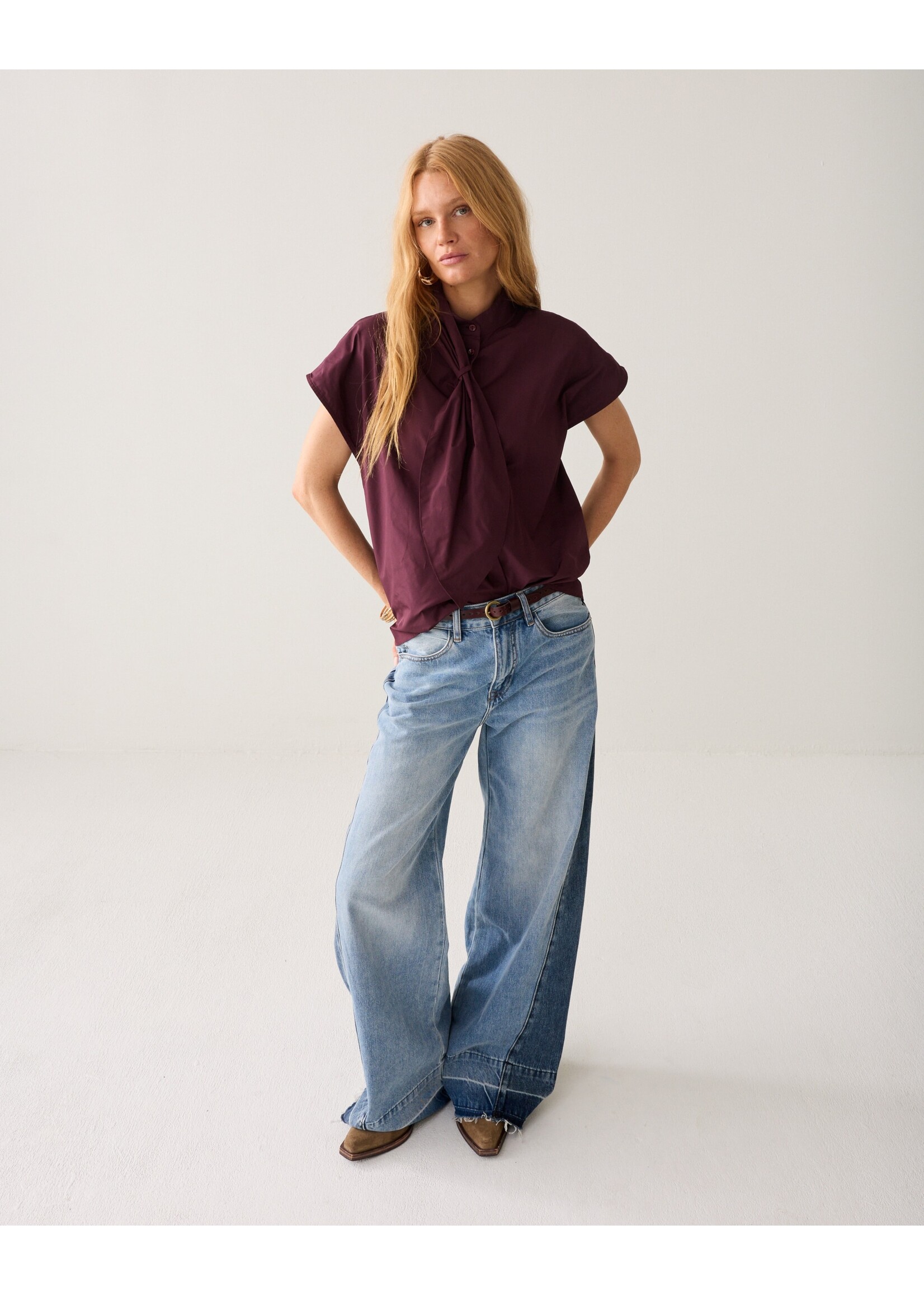 Summum Summum, Top Taft light, Dark Burgundy, size: