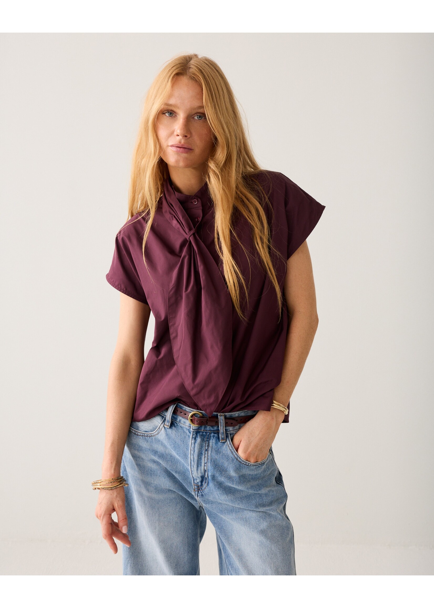 Summum Summum, Top Taft light, Dark Burgundy, size: