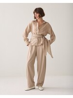 Summum Summum, Blouse wrap Lyocell blend, Light taupe, Size: