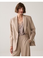 Summum Summum, Blazer Twill melange, Light taupe, Size: