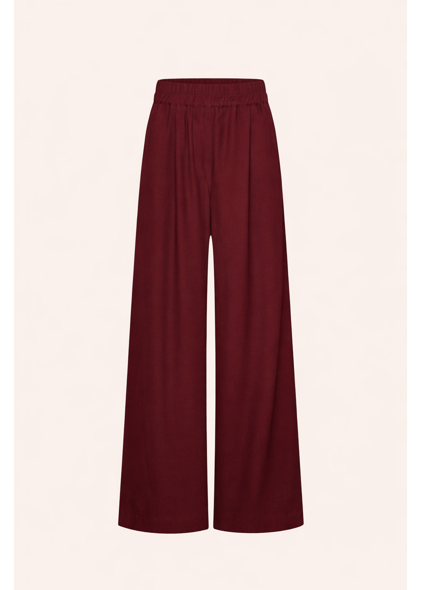 By-Bar By-Bar, benji viscose pants, Wine, Size: