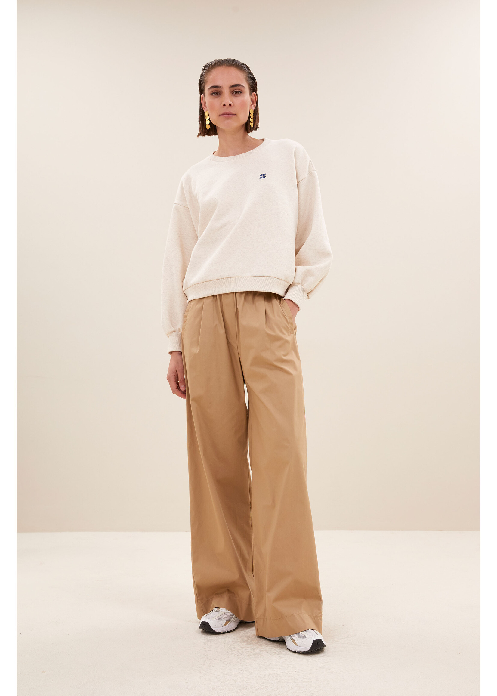 By-Bar By-Bar, bibi logo sweater, Oyster melee, Size:
