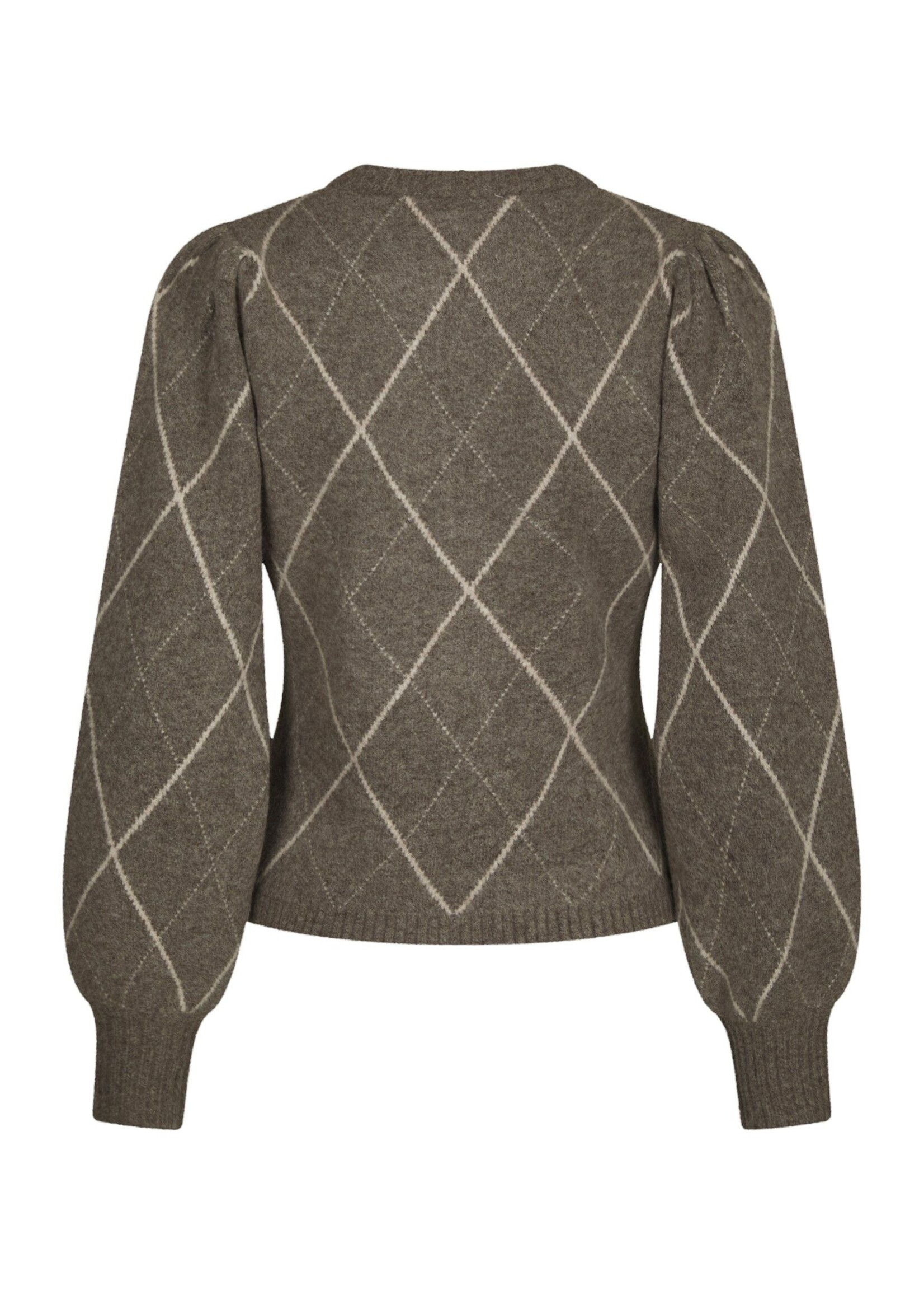 Neo Noir Neo Noir, Koteas Check Knit Cardigan, Taupe, Size: