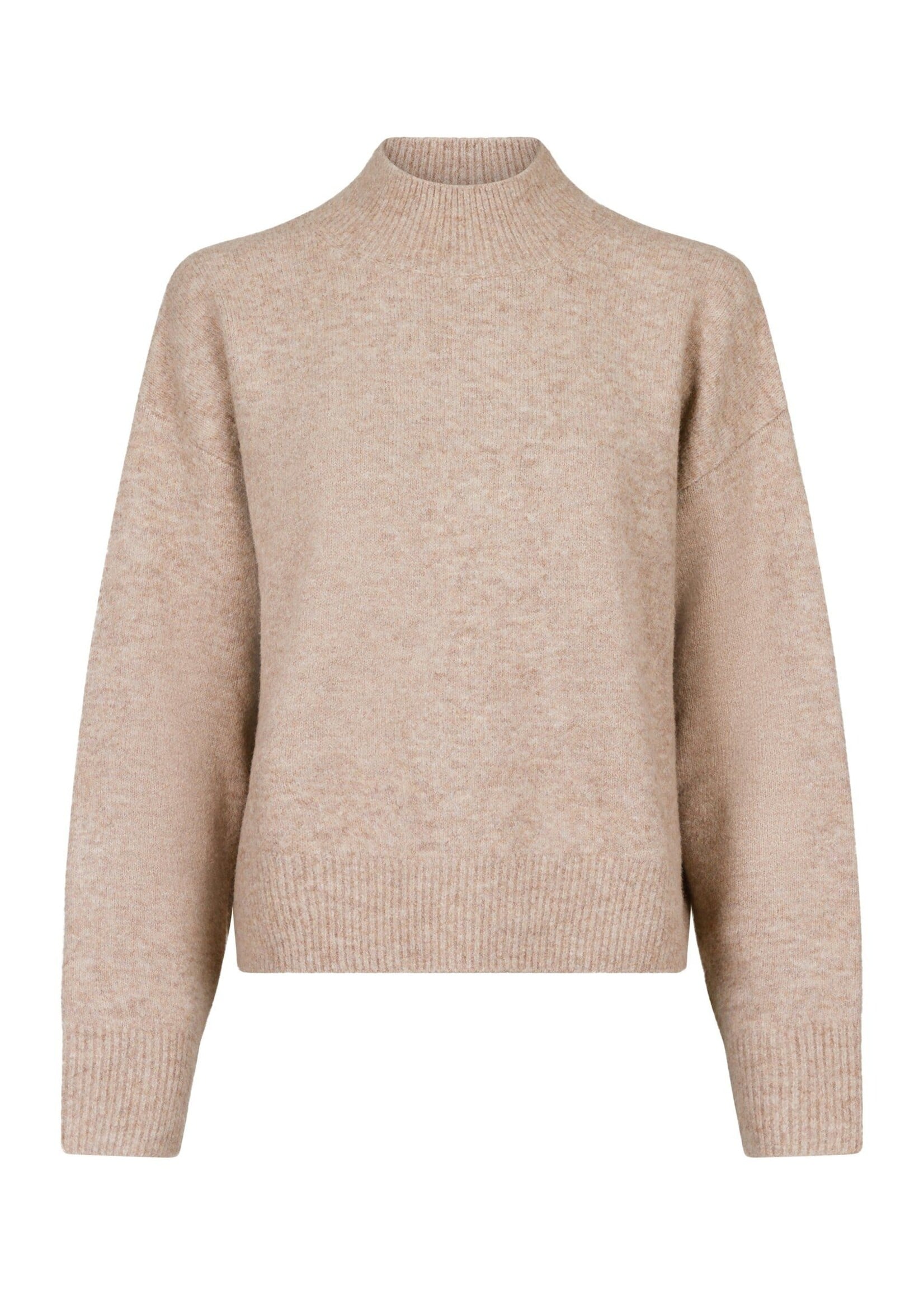 Neo Noir Neo Noir, Paulina Knit Blouse, Sand melange, Size: