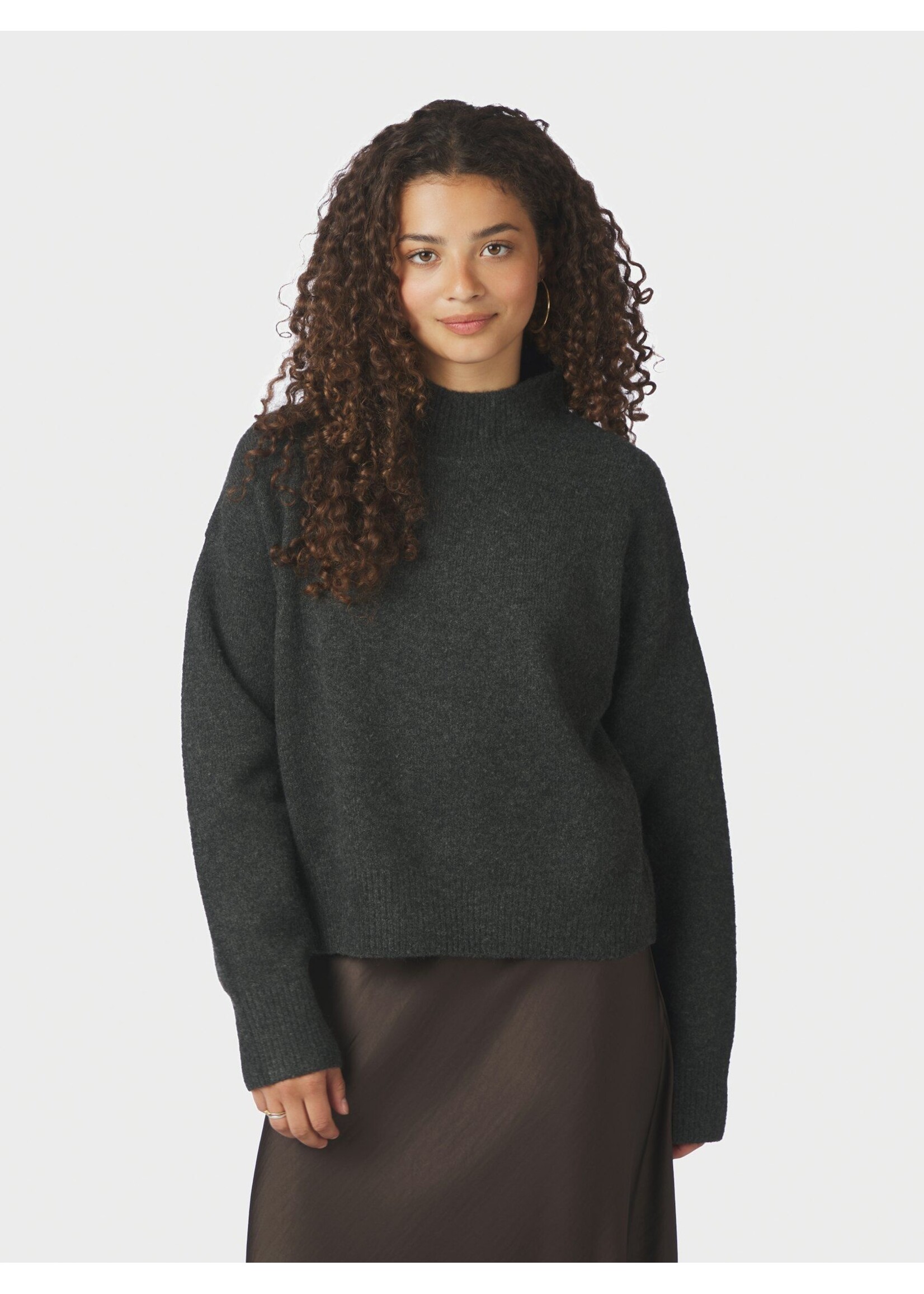 Neo Noir Neo Noir, Paulina Knit Blouse, Antracit, Size: