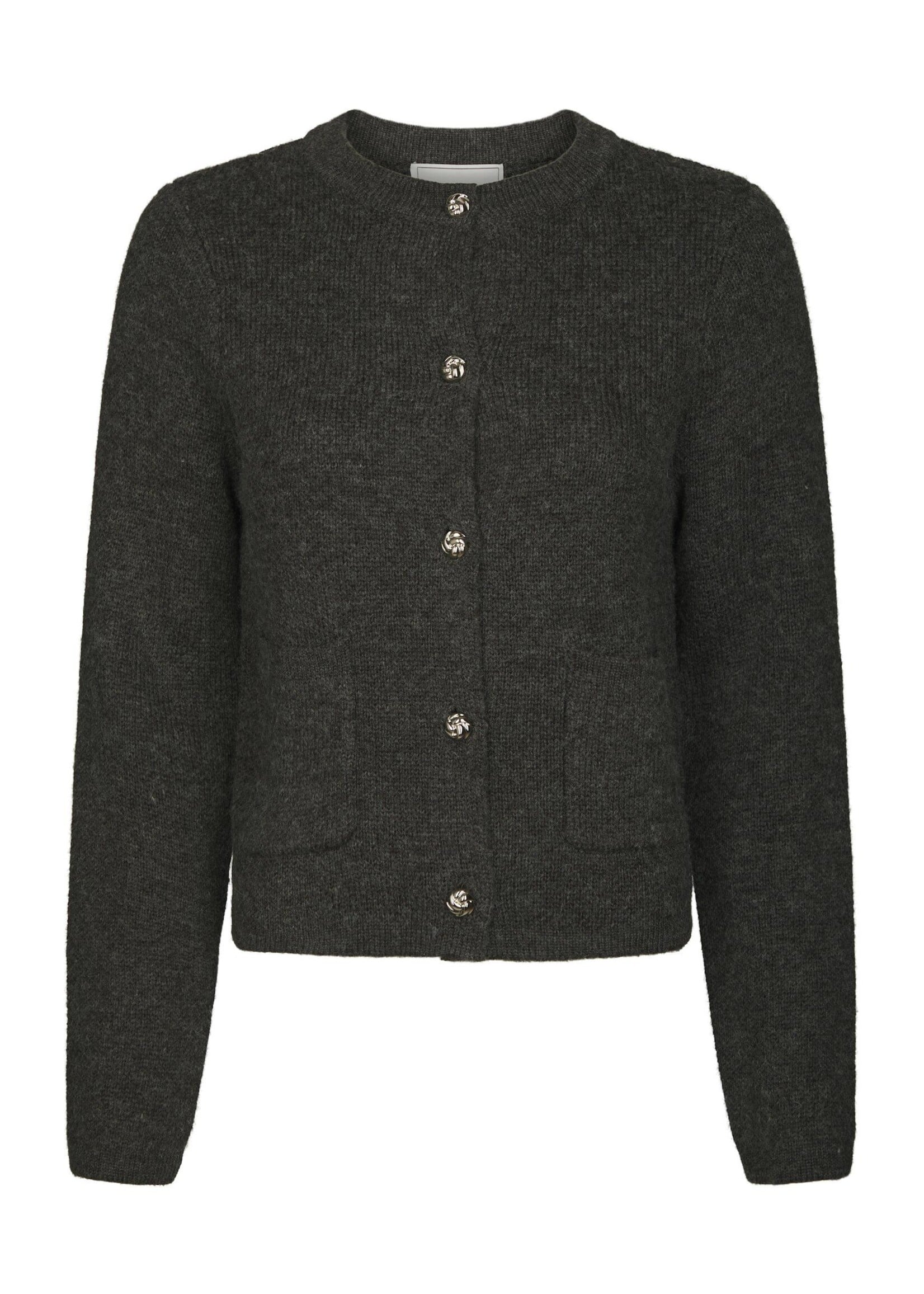 Neo Noir Neo Noir, Elbie Knit Cardigan, Antracit, Size: