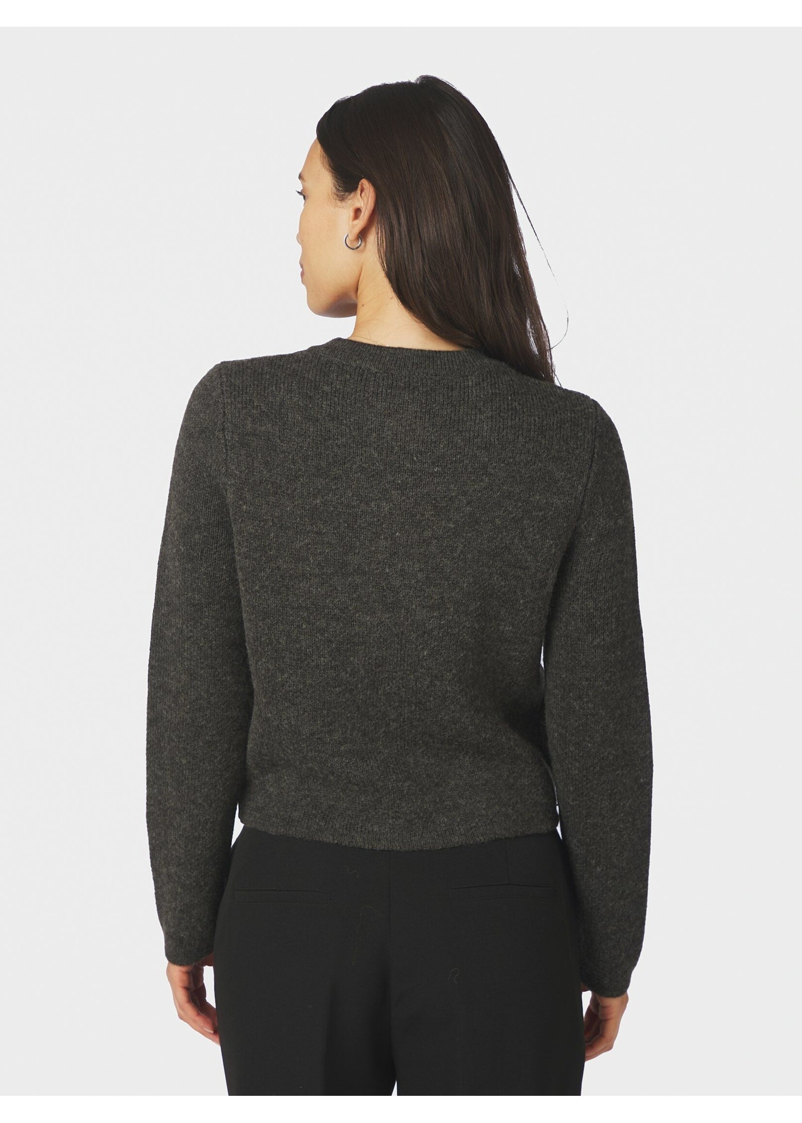 Neo Noir Neo Noir, Elbie Knit Cardigan, Antracit, Size: