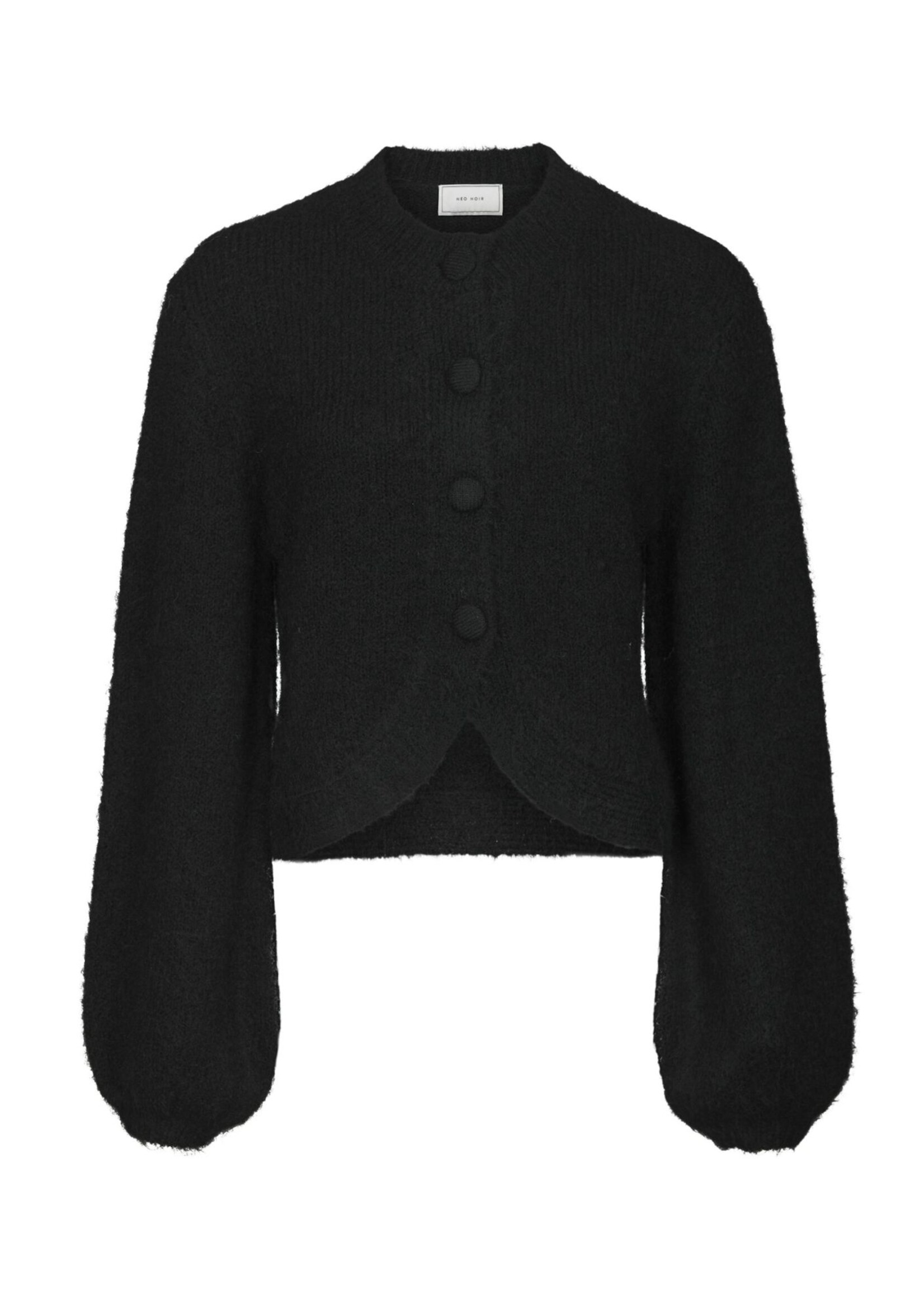 Neo Noir Neo Noir, Gio Fluffy Knit Cardigan, Black, Size: