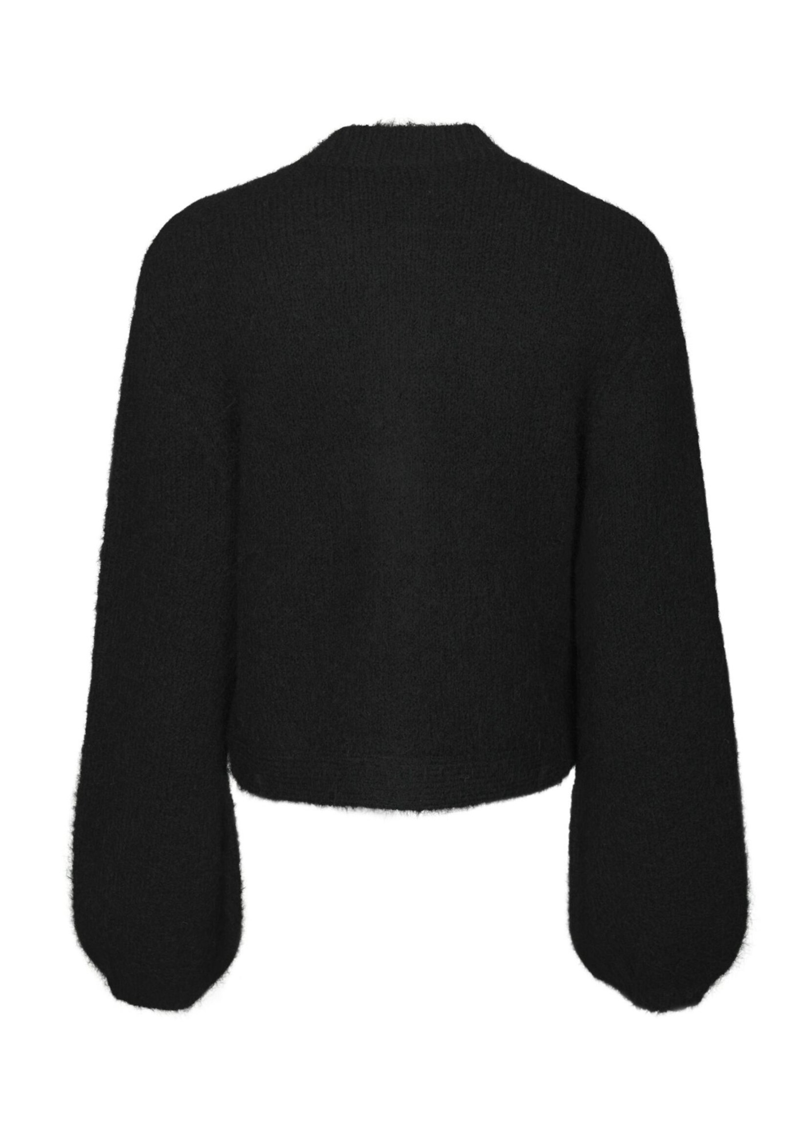 Neo Noir Neo Noir, Gio Fluffy Knit Cardigan, Black, Size: