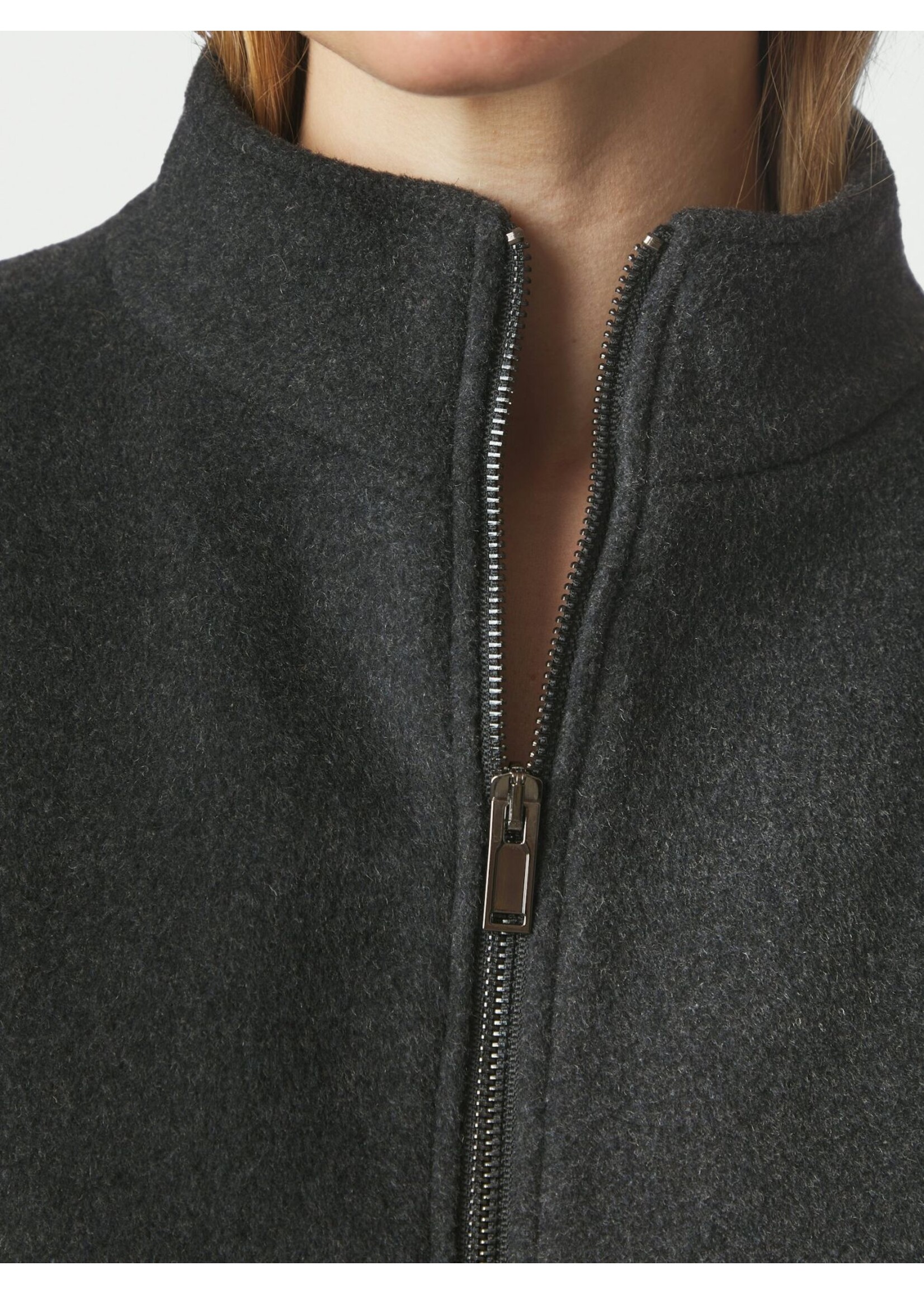 Neo Noir Neo Noir, Florine Wool Bomber Jacket, Antracit, size:
