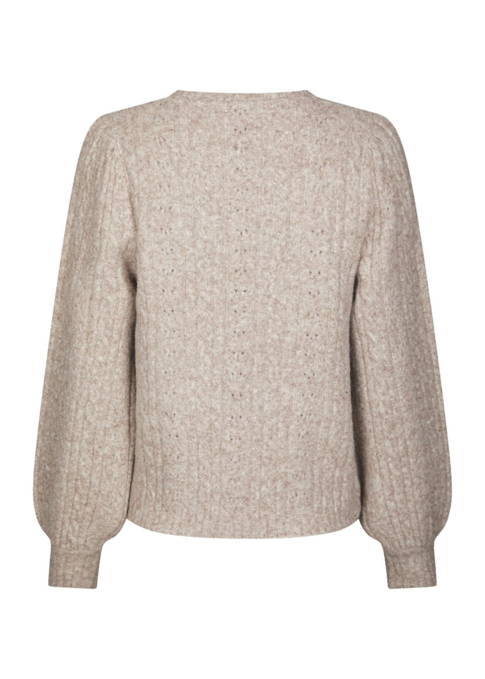 Neo Noir Neo Noir, Koteas Cable Knit Cardigan, Beige melange, Size: