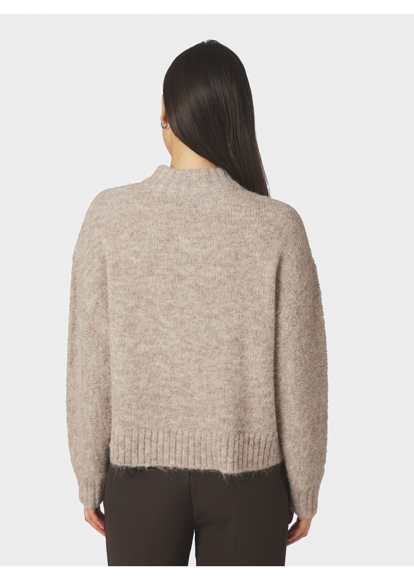 Neo Noir Neo Noir, Taura Fluffy Knit Cardigan , Beige melange, Size: