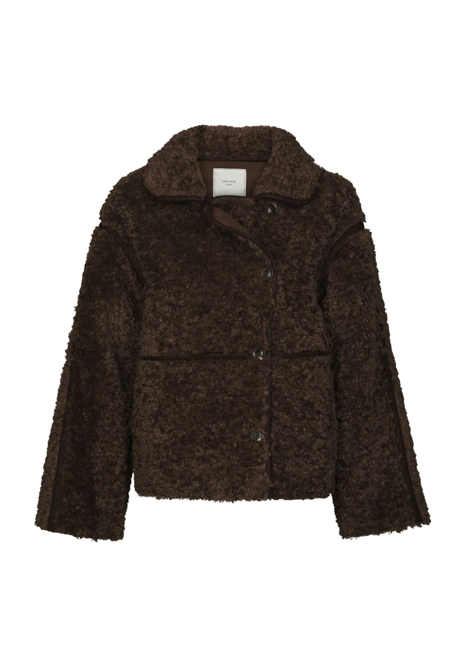 Neo Noir Neo Noir, Castor Faux Fur Jacket, Dark brown, Size: