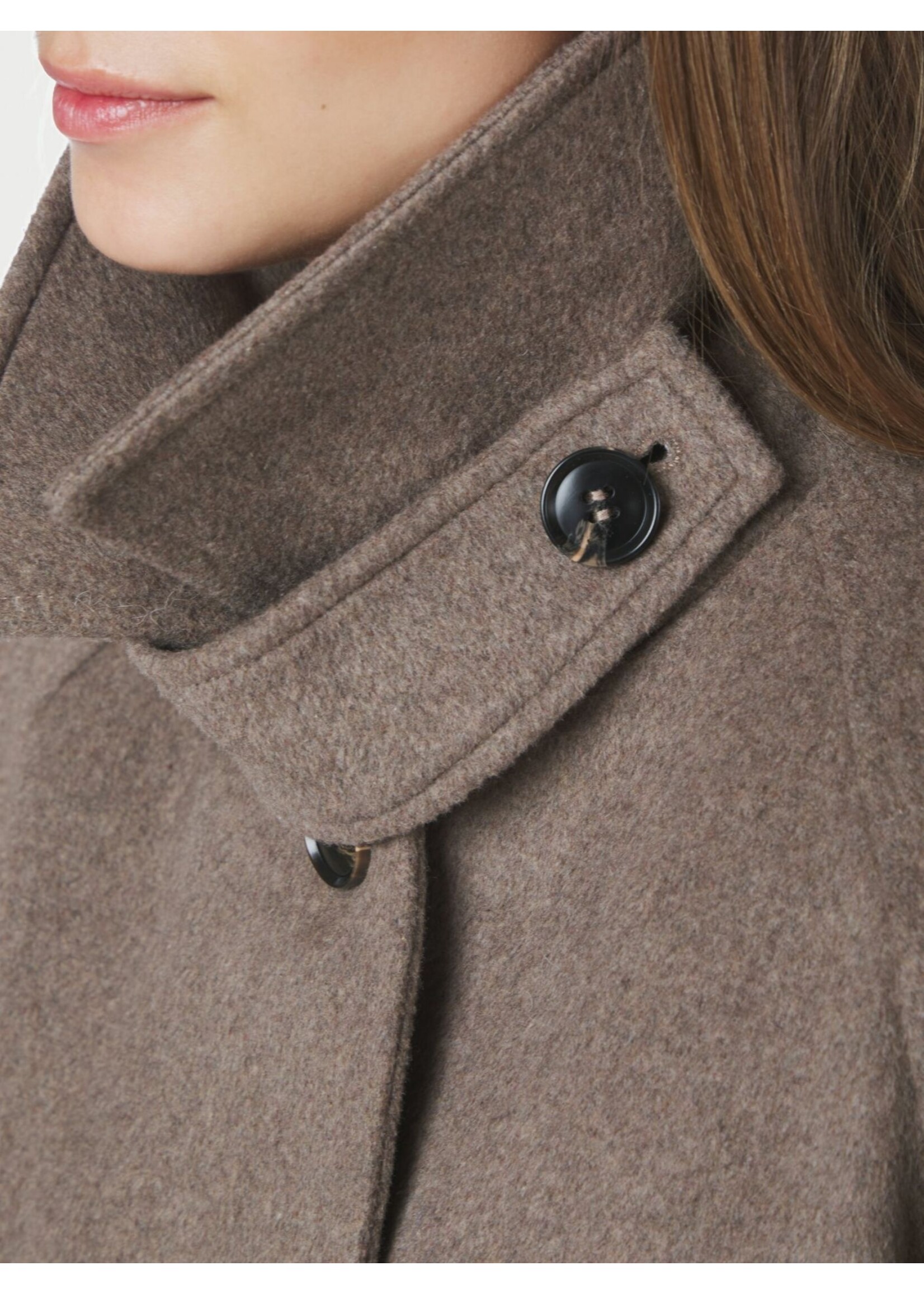 Neo Noir Neo Noir, Keaton Wool Coat, Taupe, Size: