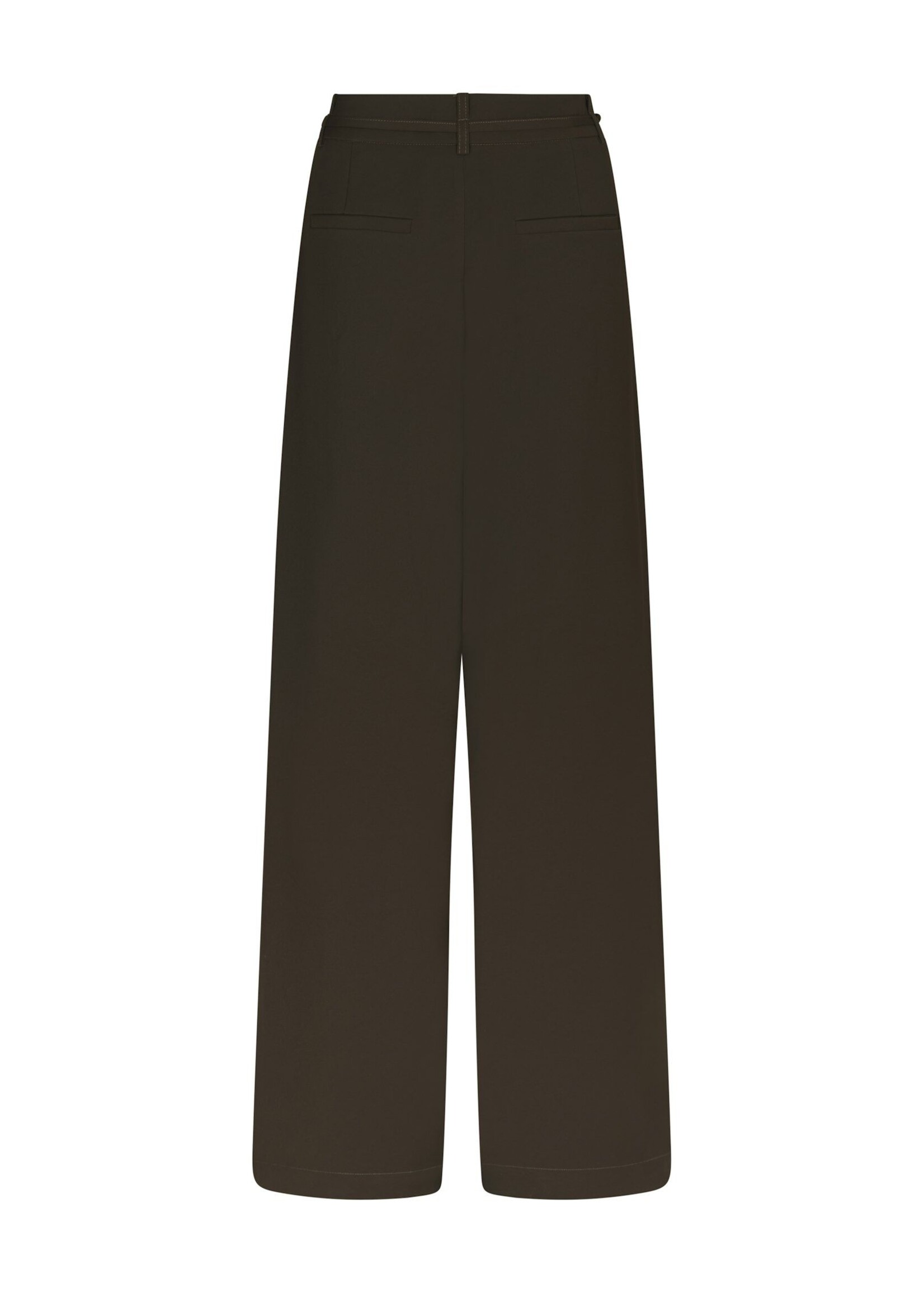 Neo Noir Neo Noir, Eddina Woven Pants, Dark Brown, Size: