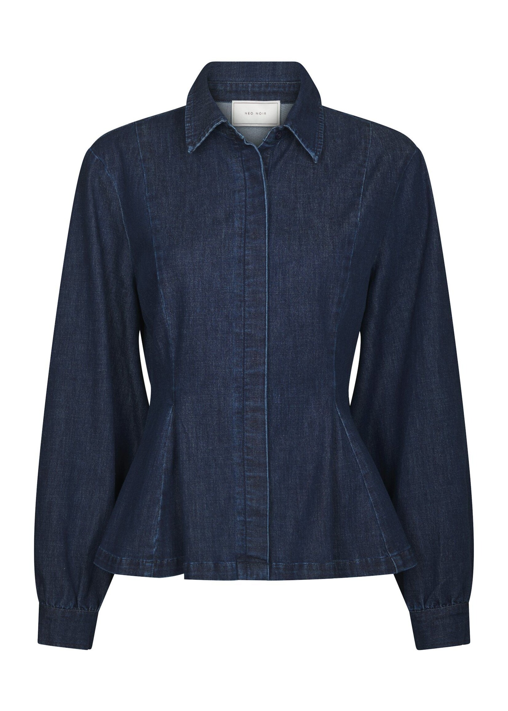 Neo Noir Neo Noir, Melody Denim Shirt, Dark blue, Size: