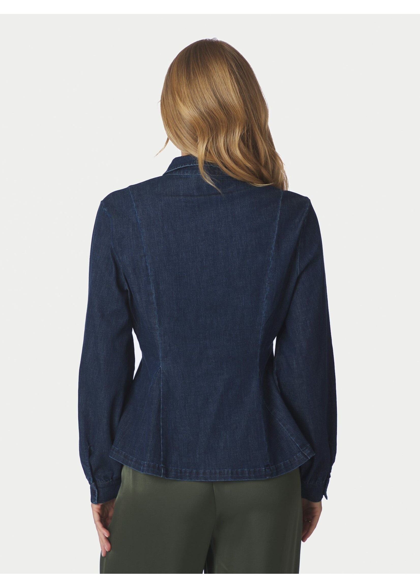 Neo Noir Neo Noir, Melody Denim Shirt, Dark blue, Size: