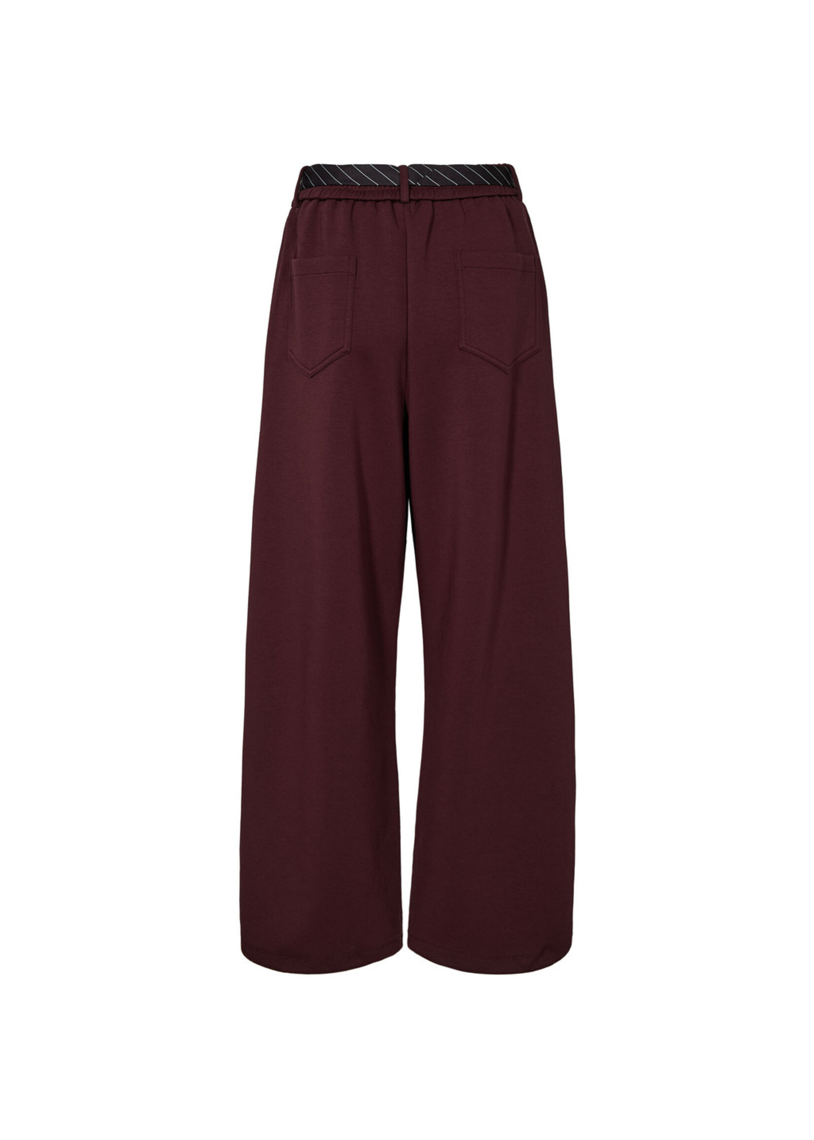 Haute L'amitie Haute L'amitié, Maxi Split Tie Tall Pant, Wine, Size: