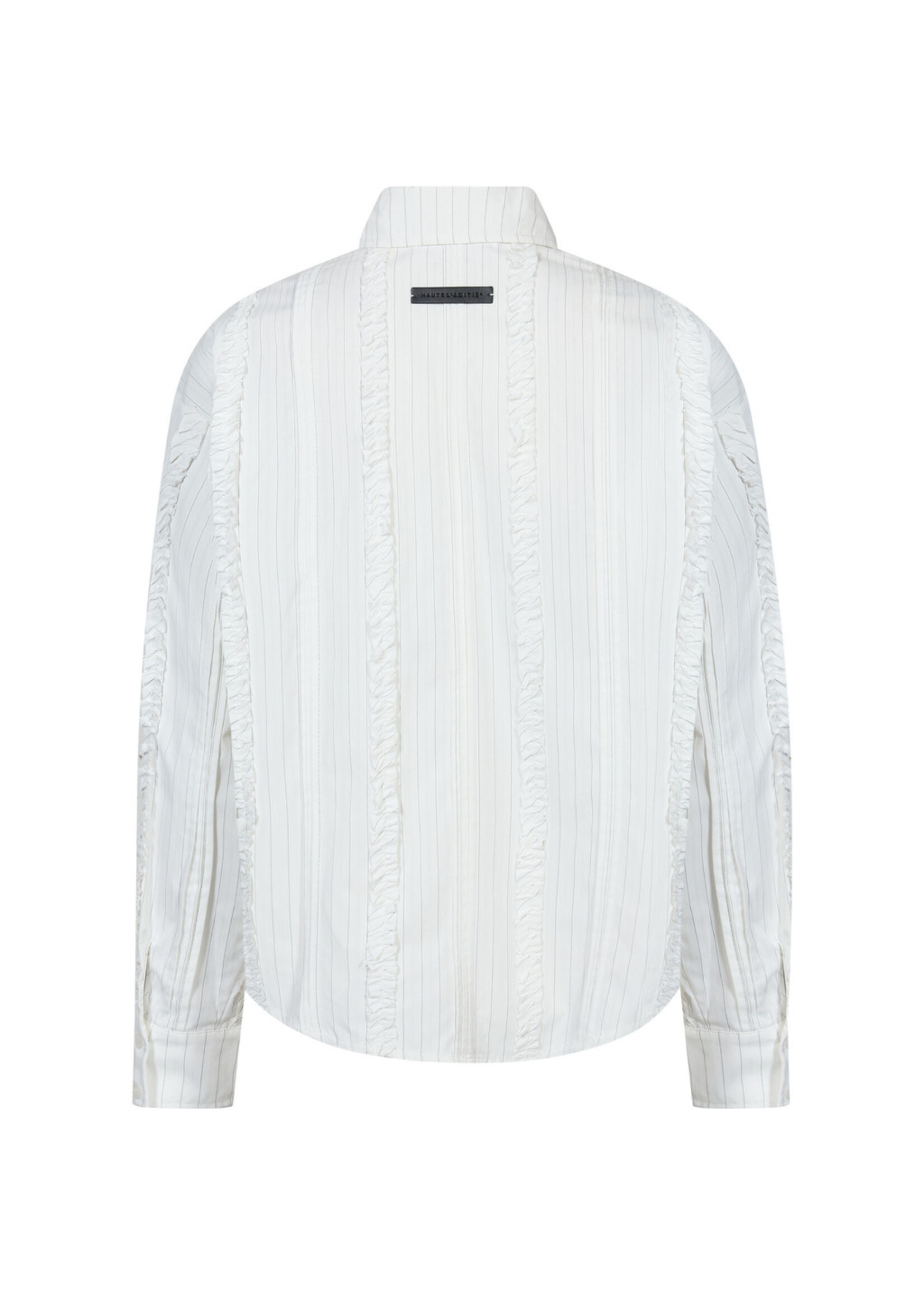 Haute L'amitie Haute l'amitié, Inez Pin Frill Tie Shirt, Off white, Size: