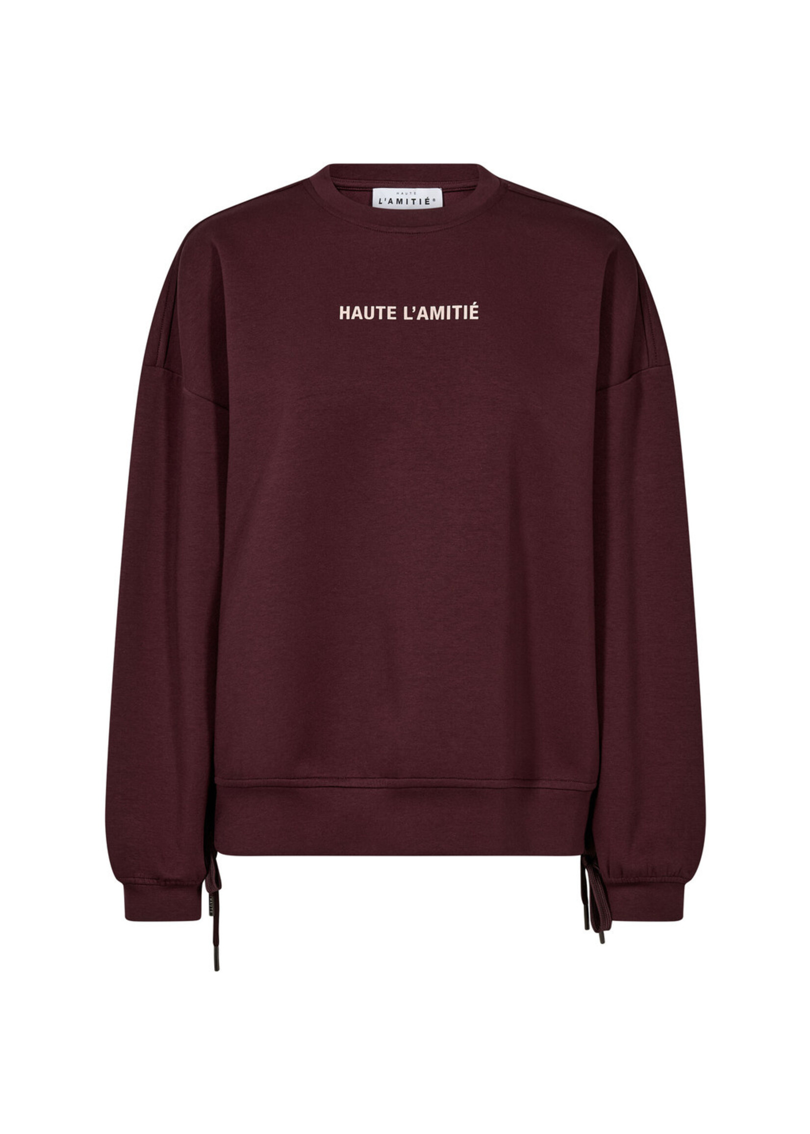 Haute L'amitie Haute L'amitie, New Studio Tie Sweat, Wine, Size: