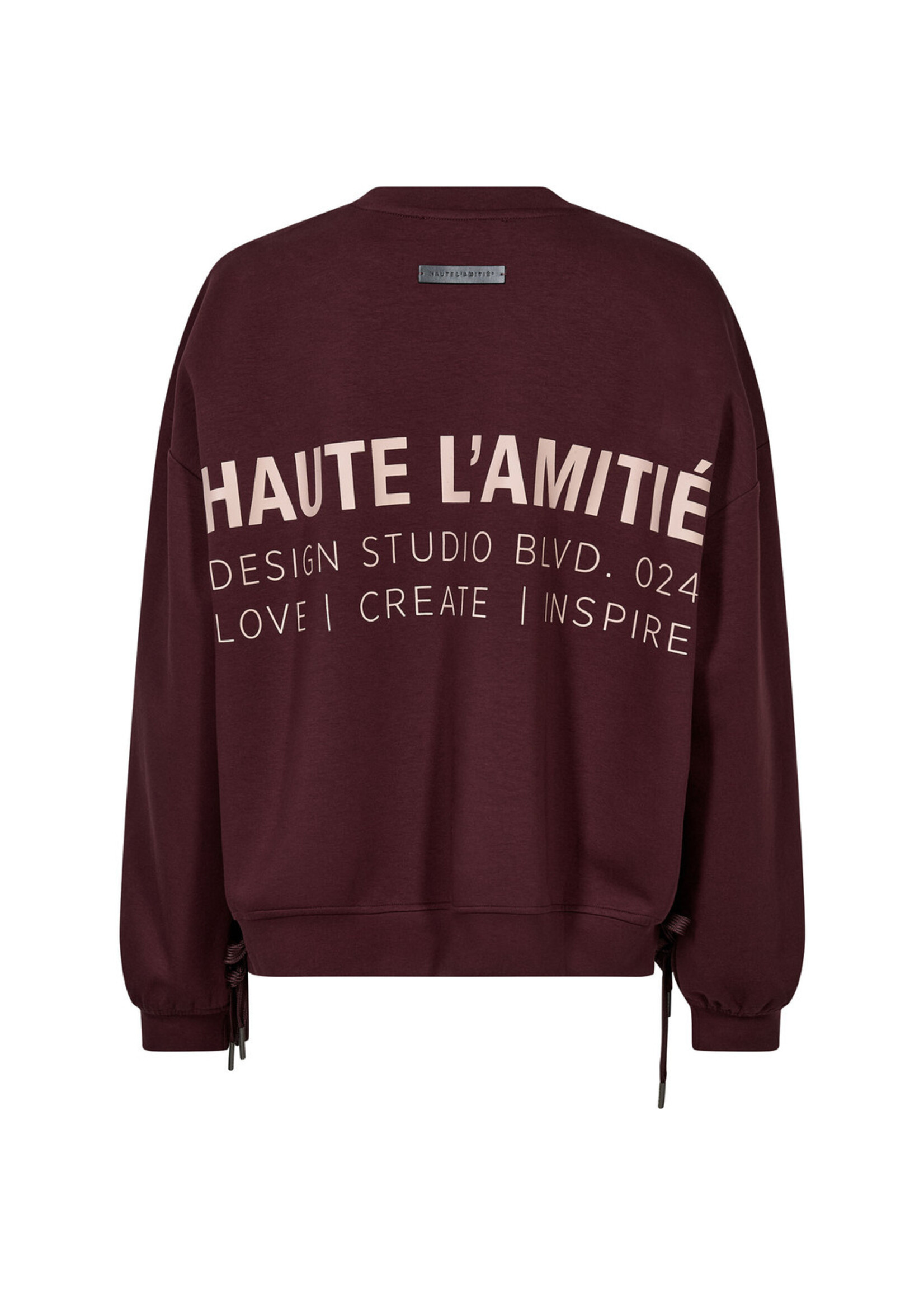 Haute L'amitie Haute L'amitie, New Studio Tie Sweat, Wine, Size: